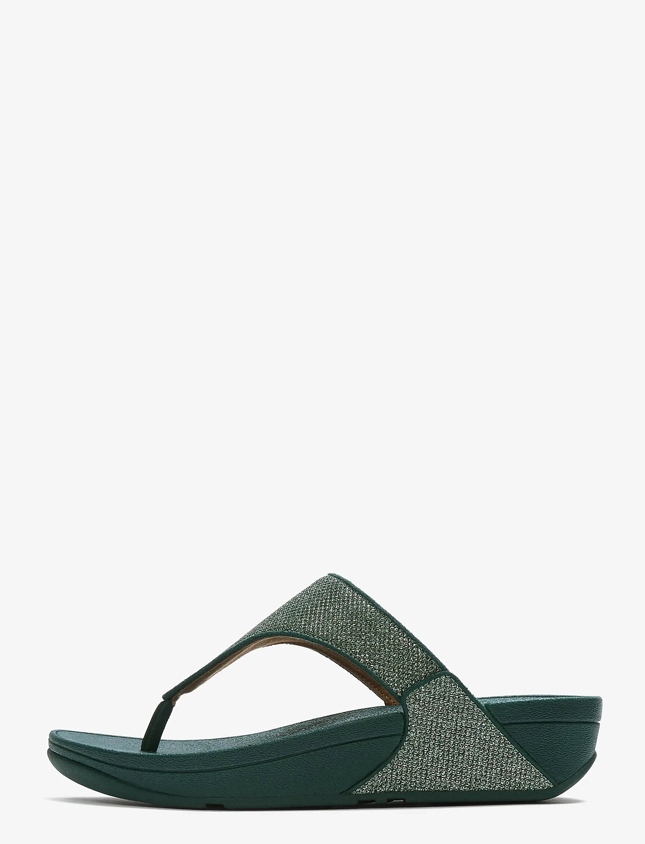 FitFlop - LULU SHIMMERGLITZ TOE-POST SANDALS - plateau-sandalen - deep ocean - 0