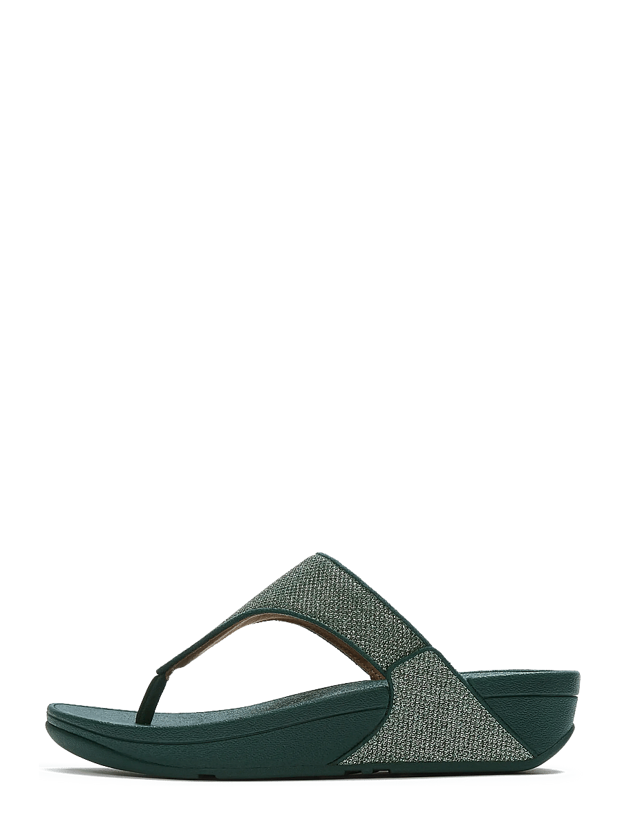 FitFlop - LULU SHIMMERGLITZ TOE-POST SANDALS - platåsandaler - deep ocean - 0