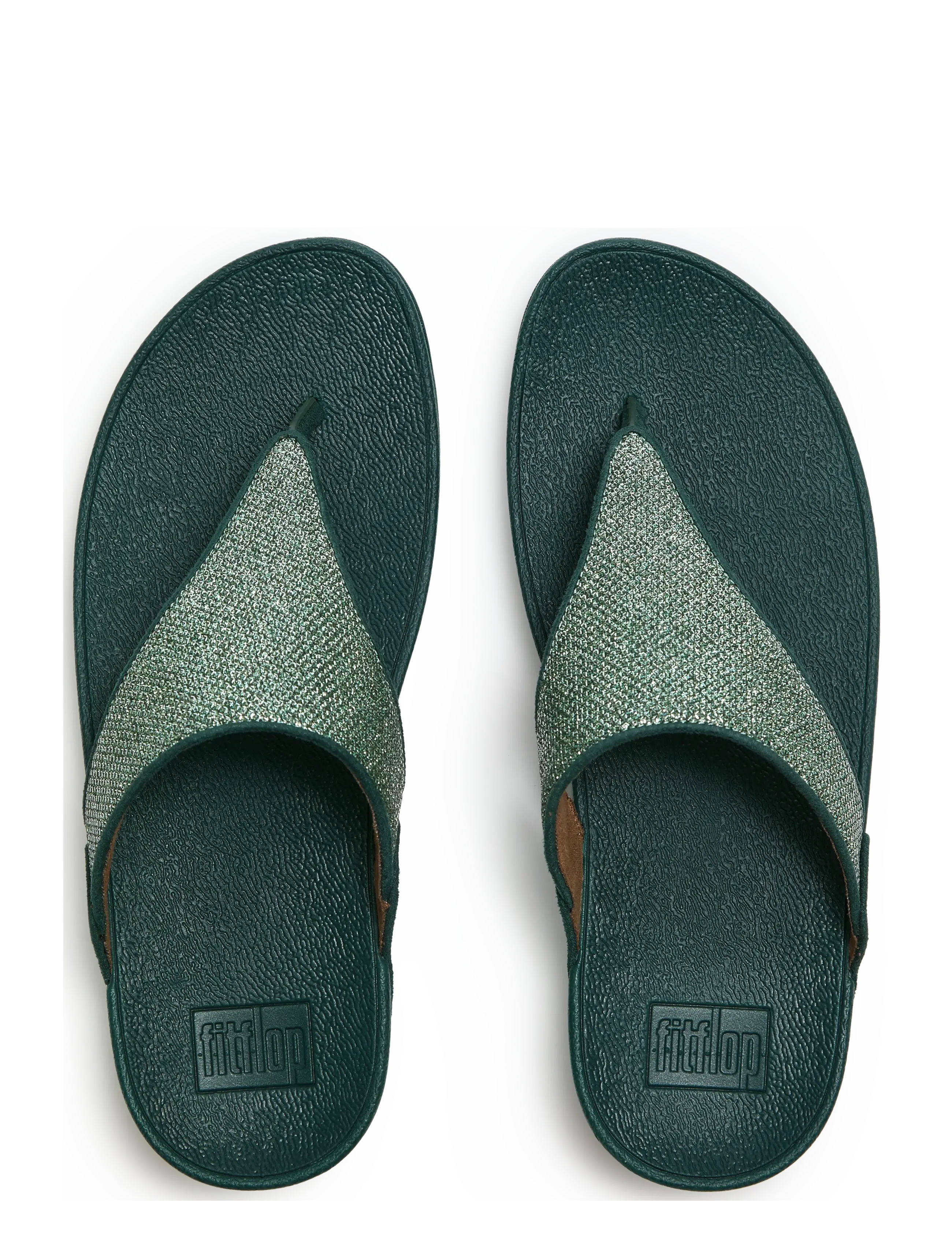 FitFlop - LULU SHIMMERGLITZ TOE-POST SANDALS - platform sandals - deep ocean - 1
