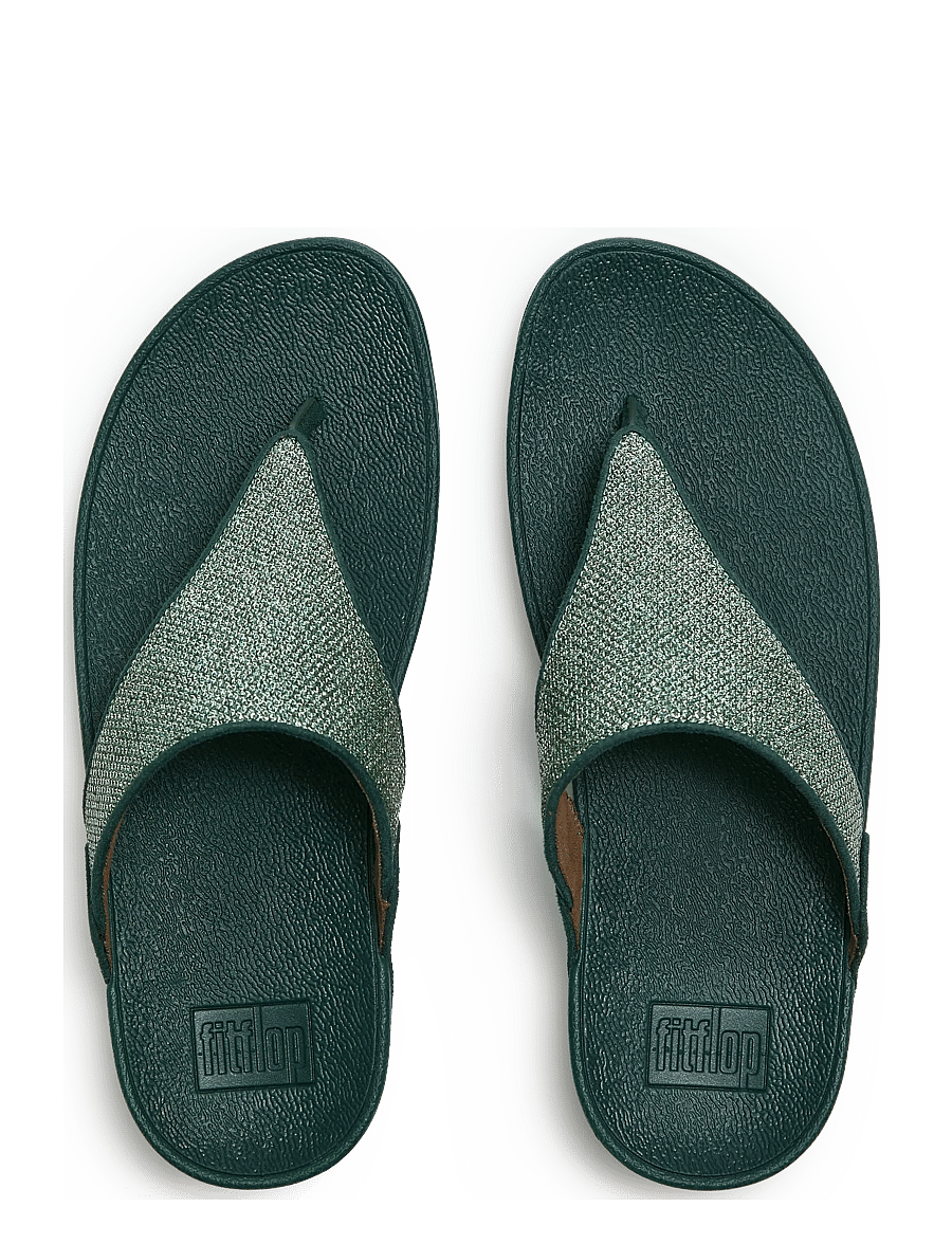 FitFlop - LULU SHIMMERGLITZ TOE-POST SANDALS - platåsandaler - deep ocean - 1