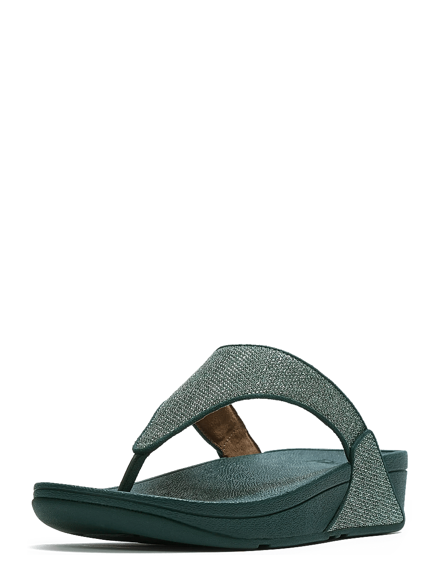 FitFlop - LULU SHIMMERGLITZ TOE-POST SANDALS - platåsandaler - deep ocean - 2