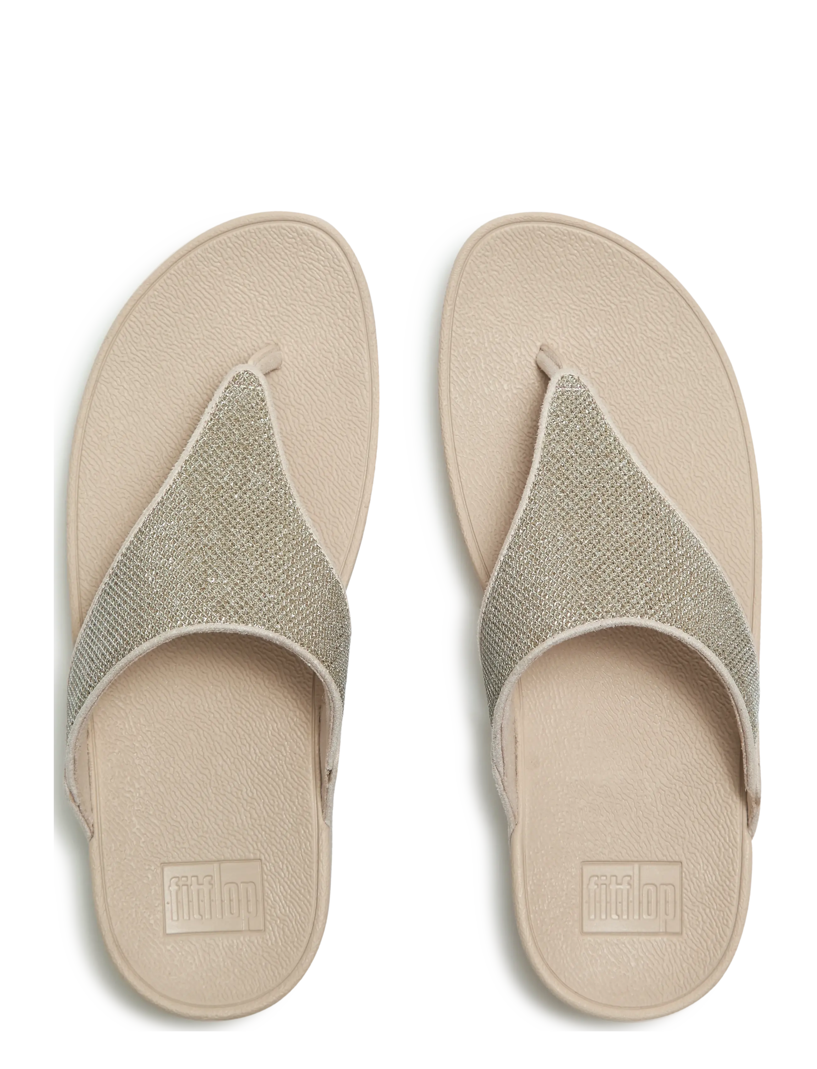 FitFlop - LULU SHIMMERGLITZ TOE-POST SANDALS - sandały na platformie - platino - 2