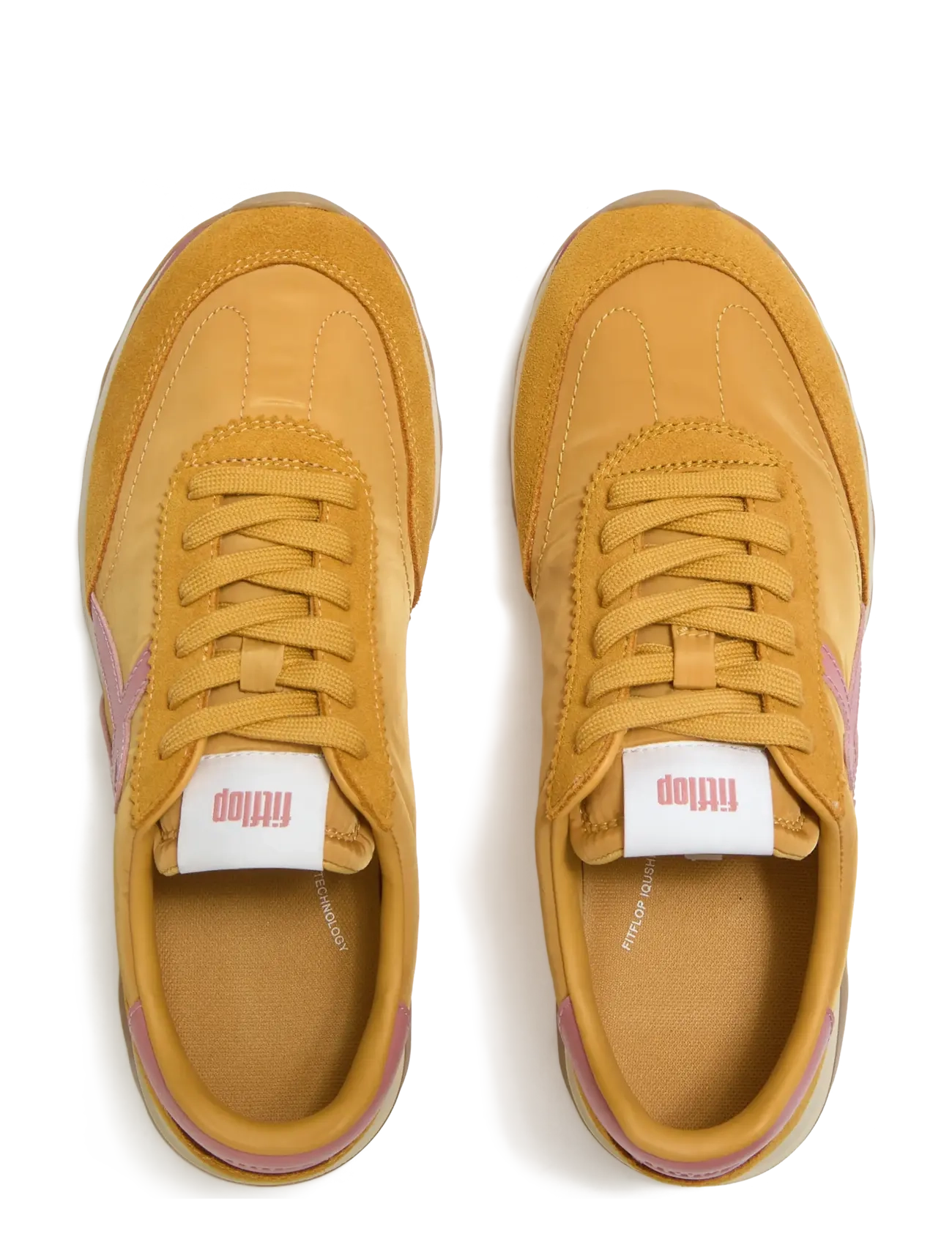 FitFlop - RETRO-Q FF FABRIC/SUEDE SNEAKERS - niedrige sneaker - turmeric/desert blush - 2