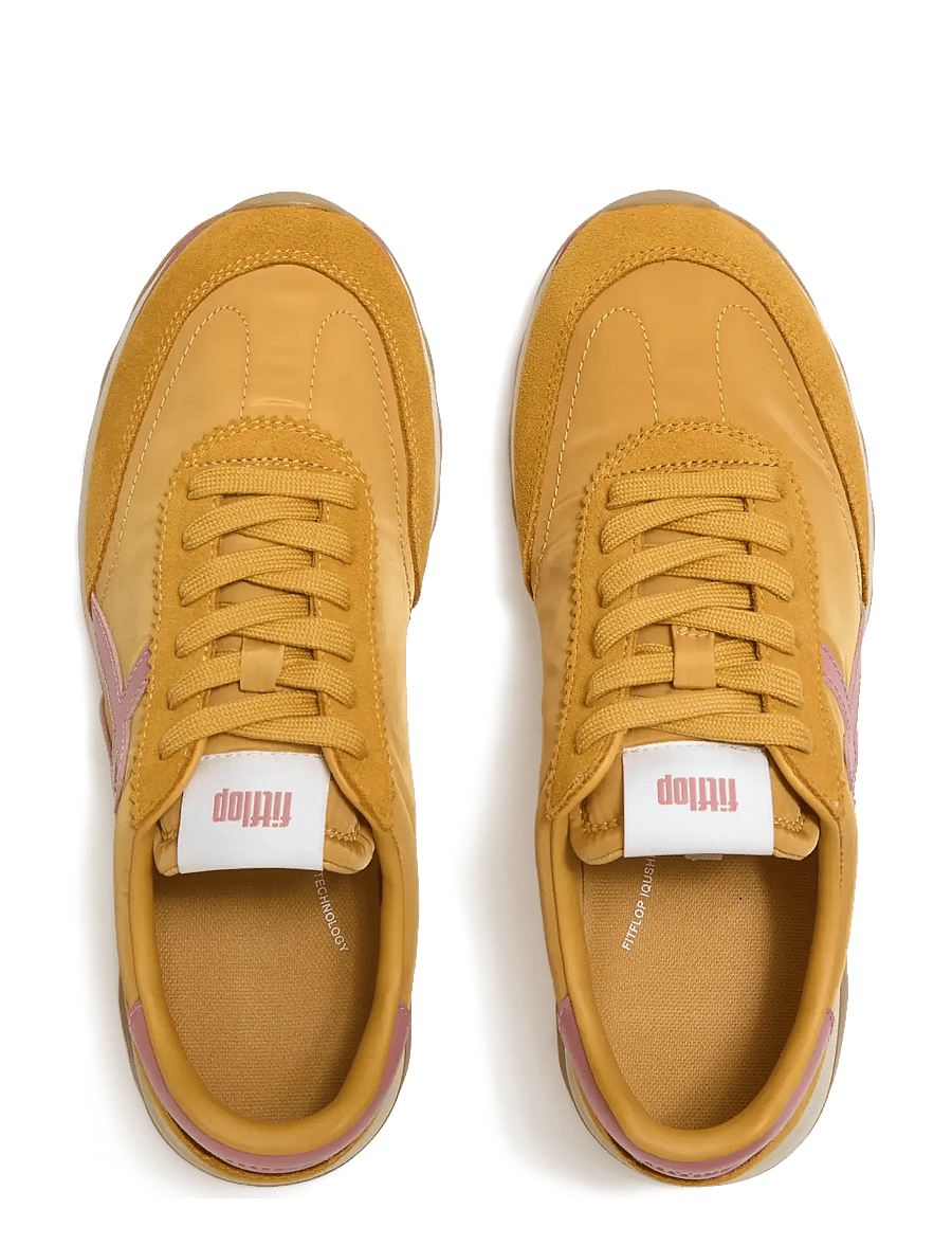 FitFlop - RETRO-Q FF FABRIC/SUEDE SNEAKERS - niedrige sneaker - turmeric/desert blush - 2