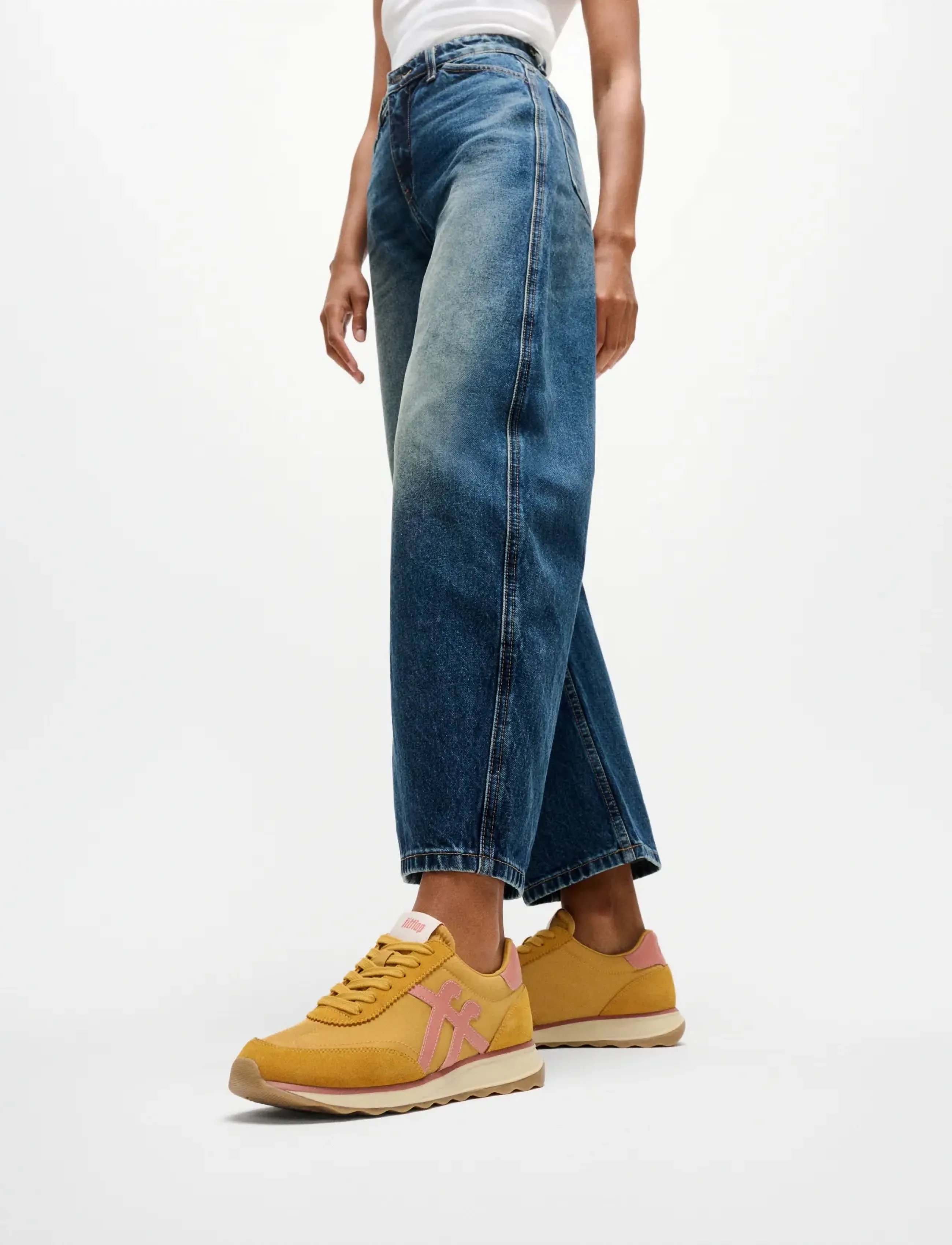 FitFlop - RETRO-Q FF FABRIC/SUEDE SNEAKERS - niedrige sneaker - turmeric/desert blush - 4