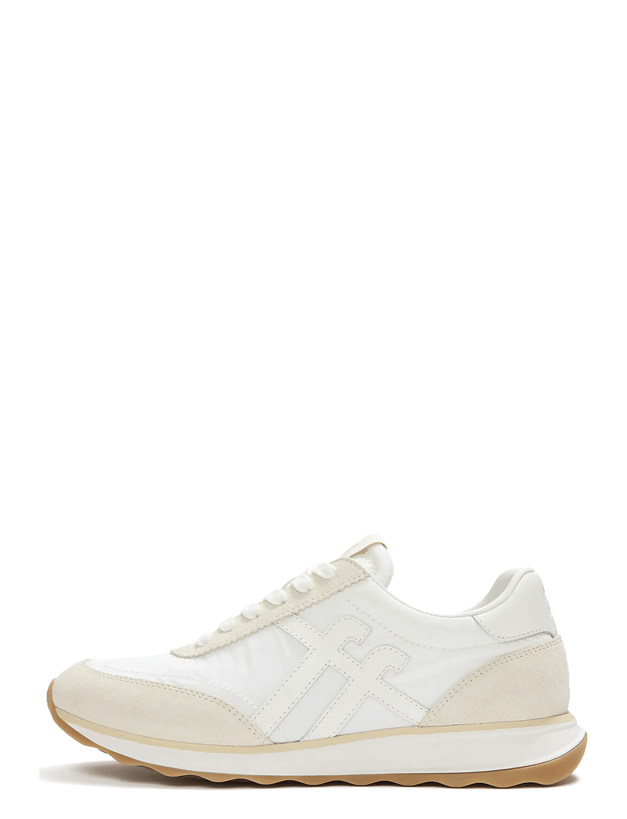 FitFlop - RETRO-Q FF FABRIC/SUEDE SNEAKERS - lave sneakers - urban white mix - 1