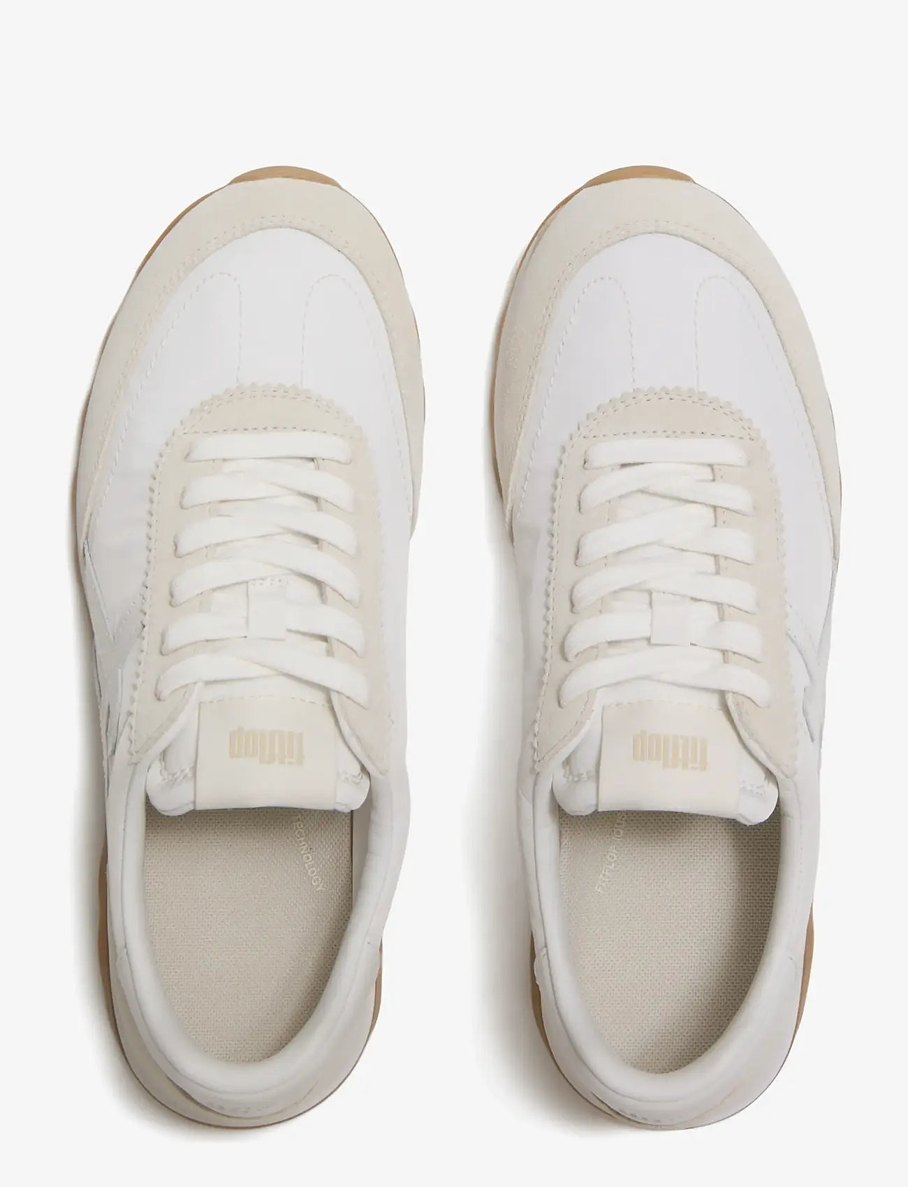 FitFlop - RETRO-Q FF FABRIC/SUEDE SNEAKERS - lave sneakers - urban white mix - 2