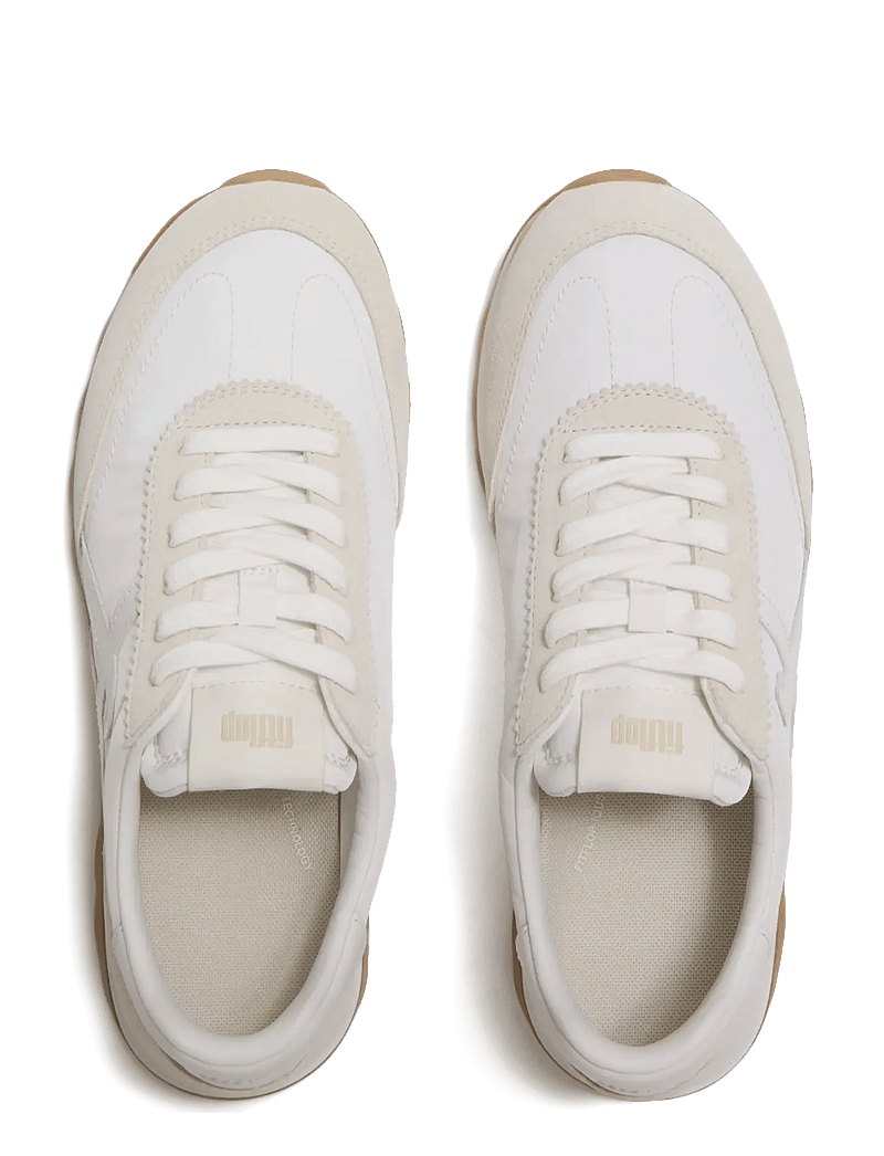 FitFlop - RETRO-Q FF FABRIC/SUEDE SNEAKERS - lave sneakers - urban white mix - 2