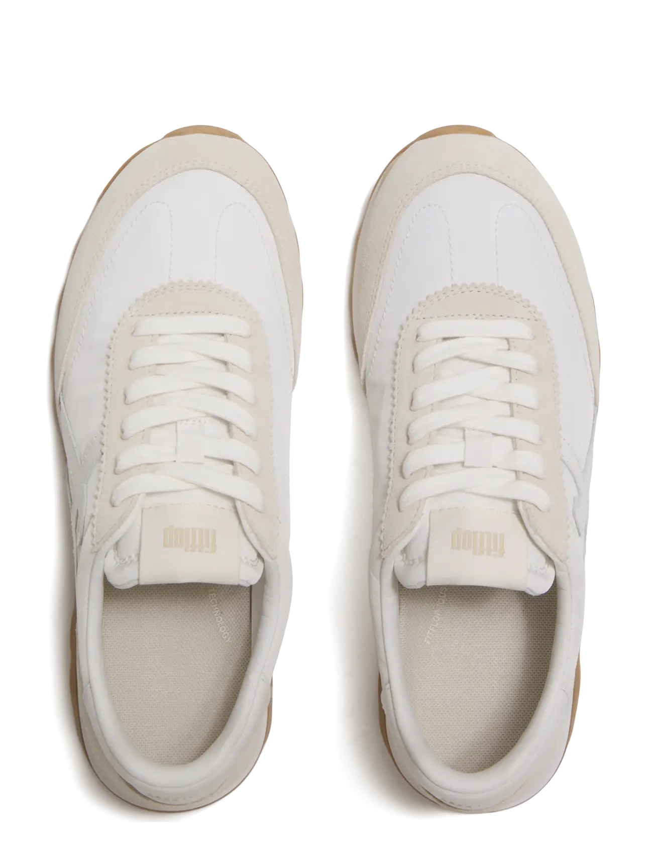 FitFlop - RETRO-Q FF FABRIC/SUEDE SNEAKERS - lave sneakers - urban white mix - 2