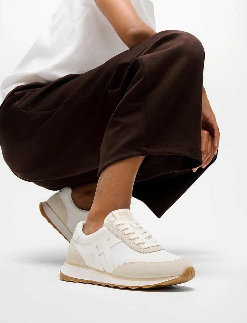 FitFlop - RETRO-Q FF FABRIC/SUEDE SNEAKERS - lave sneakers - urban white mix - 0