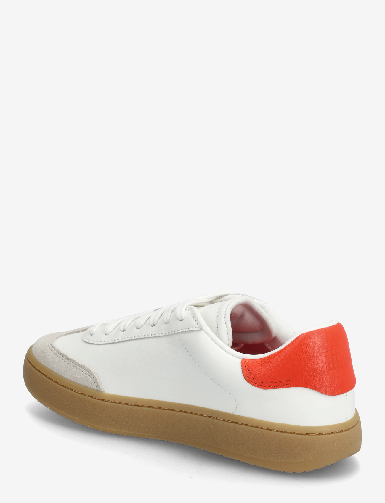 FitFlop - THE DASH T-TOE LEATHER SNEAKERS - konfirmation - urban white/cherry tomato - 3