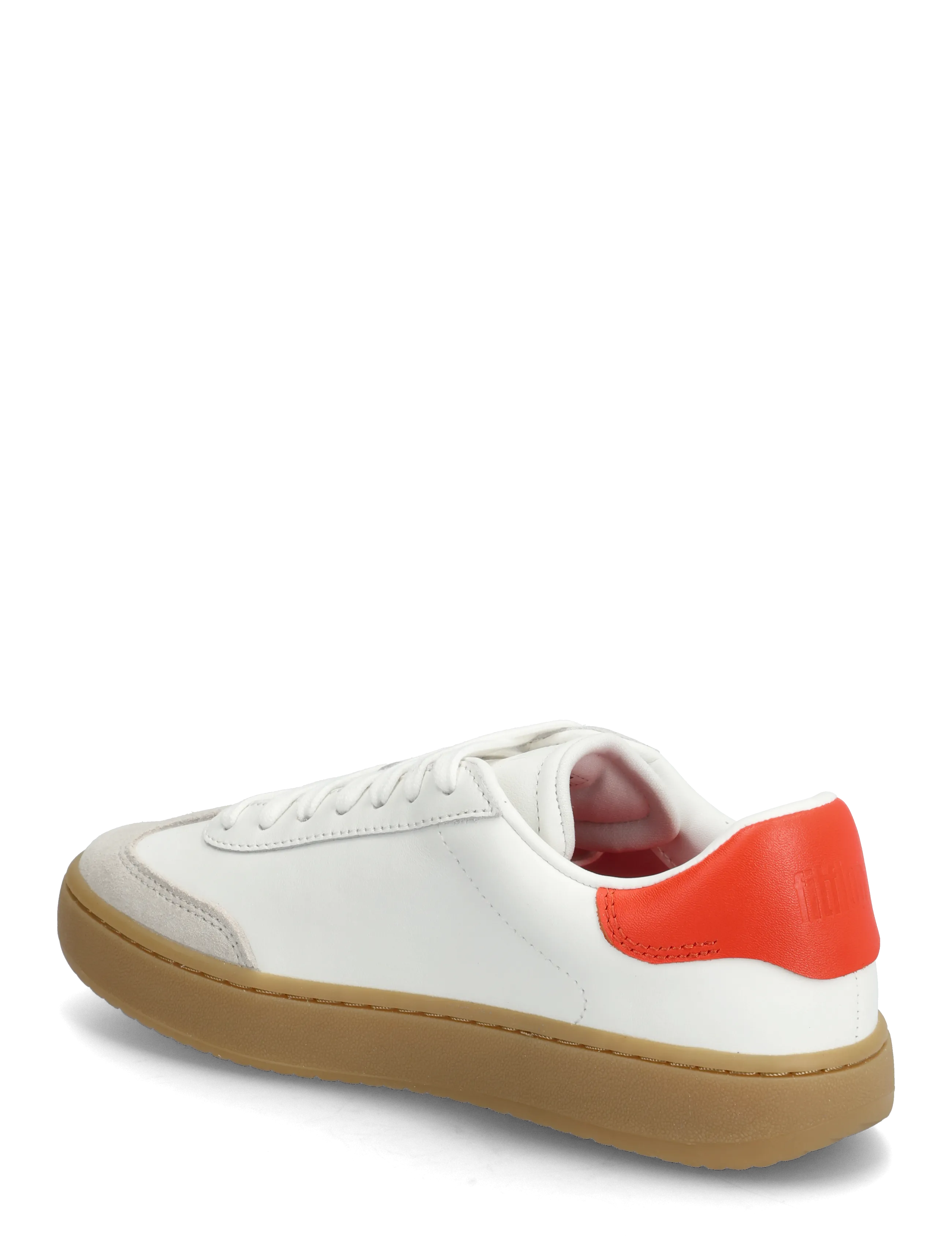 FitFlop - THE DASH T-TOE LEATHER SNEAKERS - konfirmatsioon - urban white/cherry tomato - 3