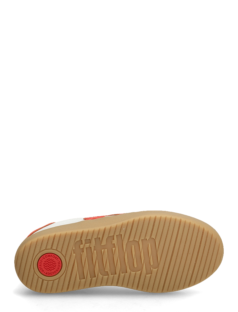 FitFlop - THE DASH T-TOE LEATHER SNEAKERS - konfirmation - urban white/cherry tomato - 5