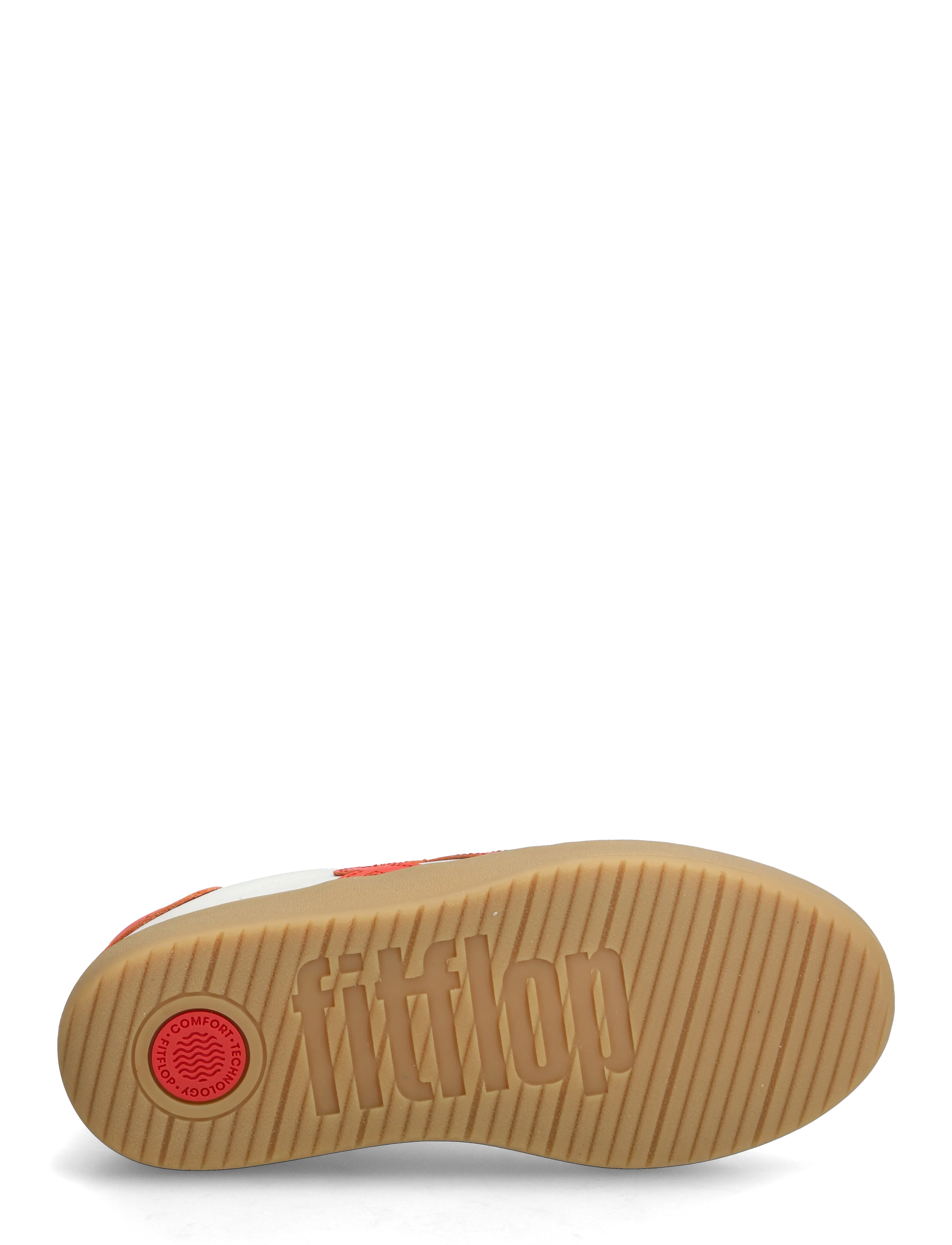 FitFlop - THE DASH T-TOE LEATHER SNEAKERS - konfirmatsioon - urban white/cherry tomato - 5