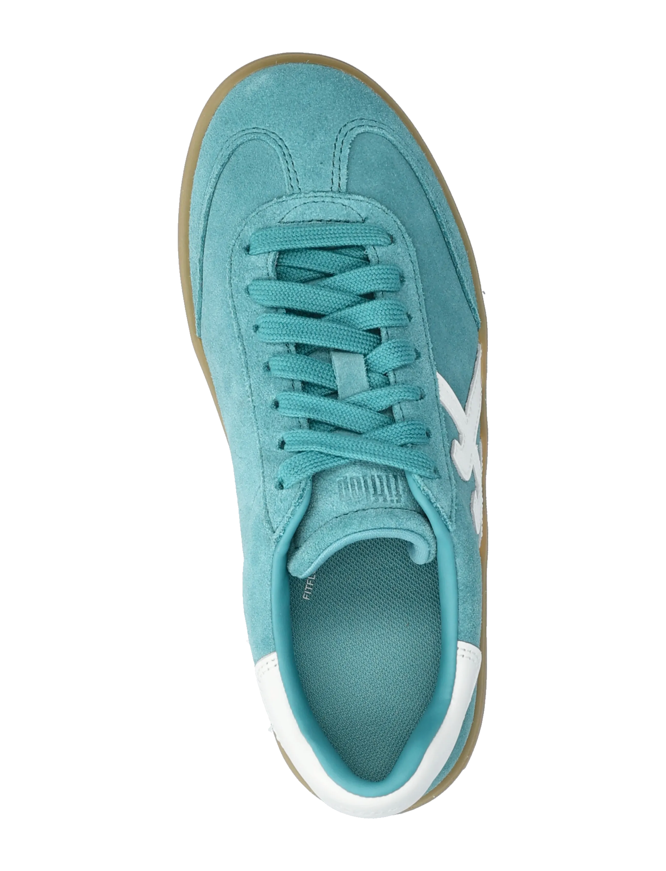 FitFlop - THE DASH T-TOE SUEDE SNEAKERS - låga sneakers - teal/urban white - 4