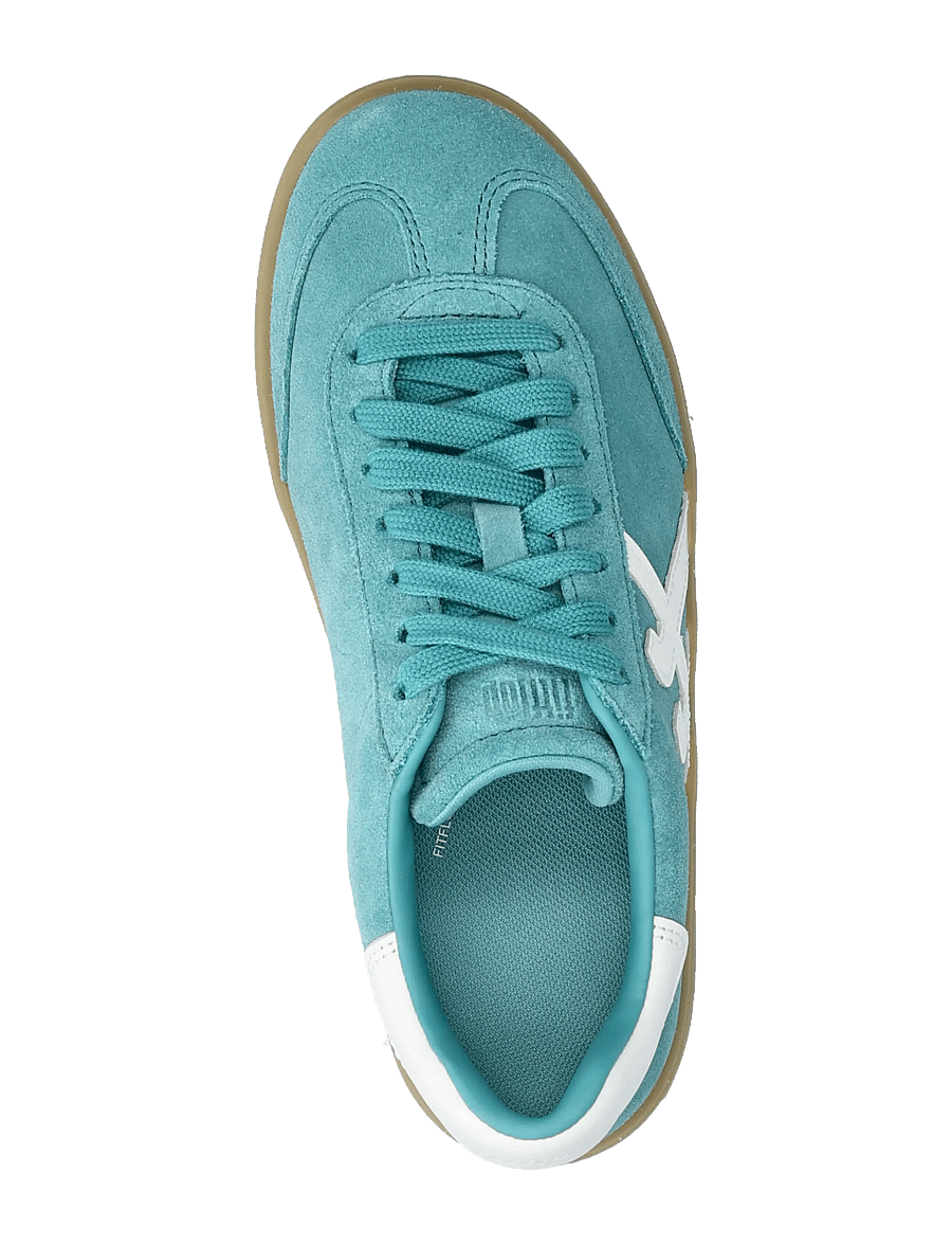 FitFlop - THE DASH T-TOE SUEDE SNEAKERS - låga sneakers - teal/urban white - 4