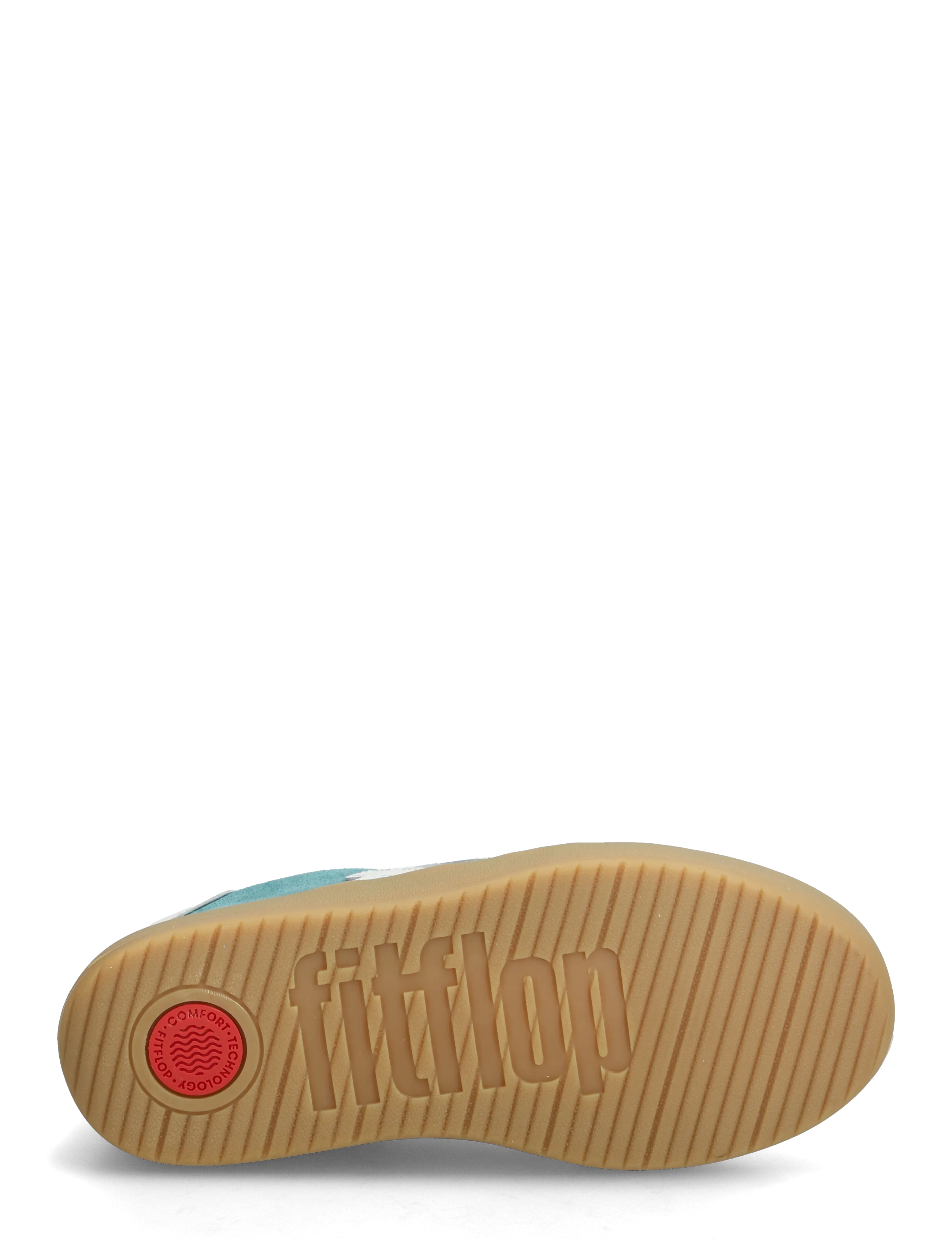 FitFlop - THE DASH T-TOE SUEDE SNEAKERS - låga sneakers - teal/urban white - 5