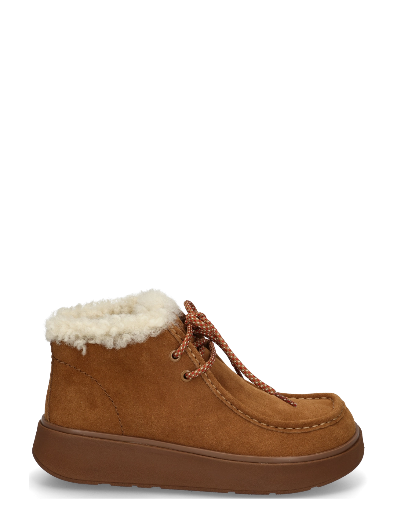 FitFlop - GEN-FF SUEDE SHEARLING LACE UP BOOTS - terracotta tan - 2
