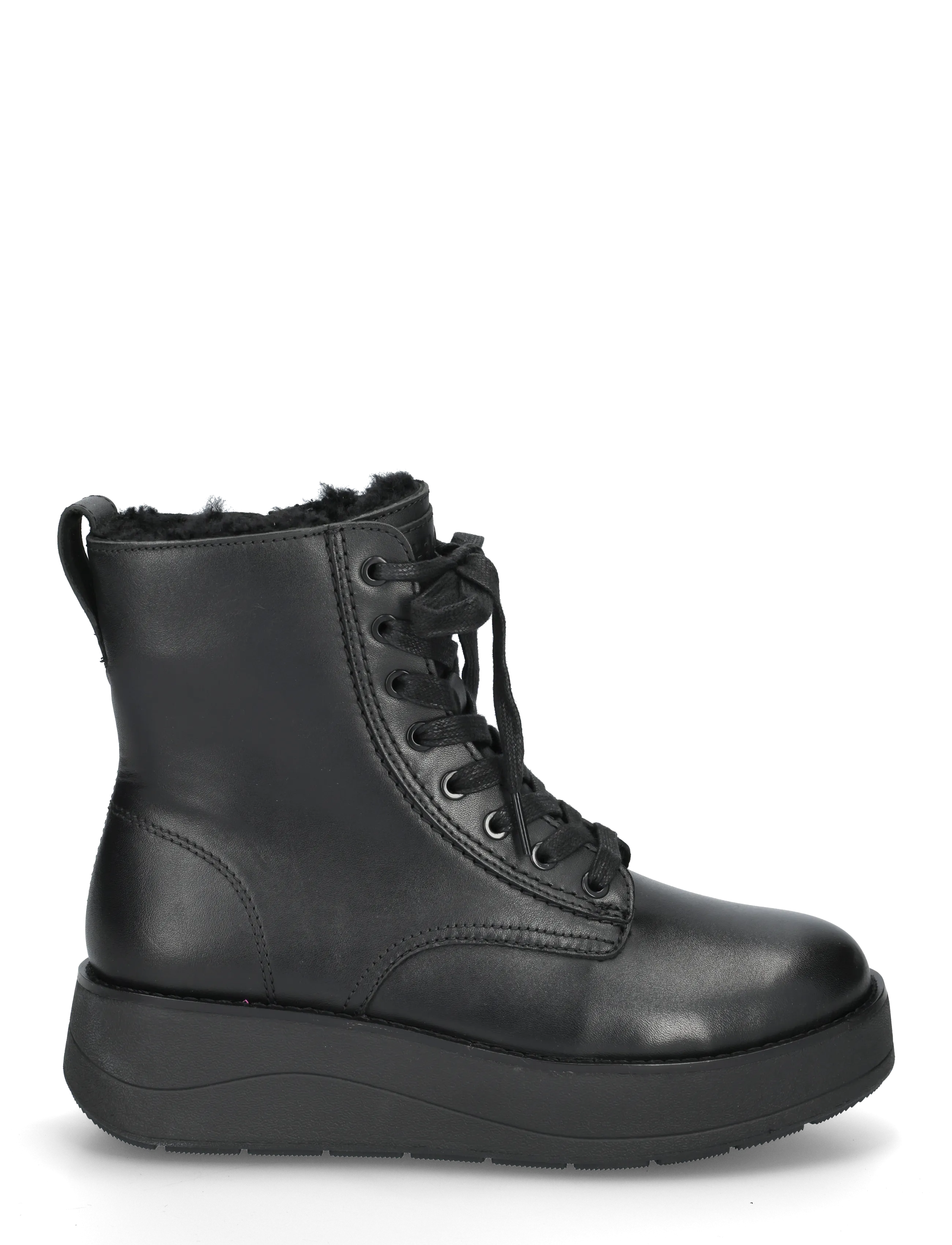 FitFlop - GEN-FF ROAM SHEARLING LEATHER BOOTS - flade ankelstøvler - all black - 2