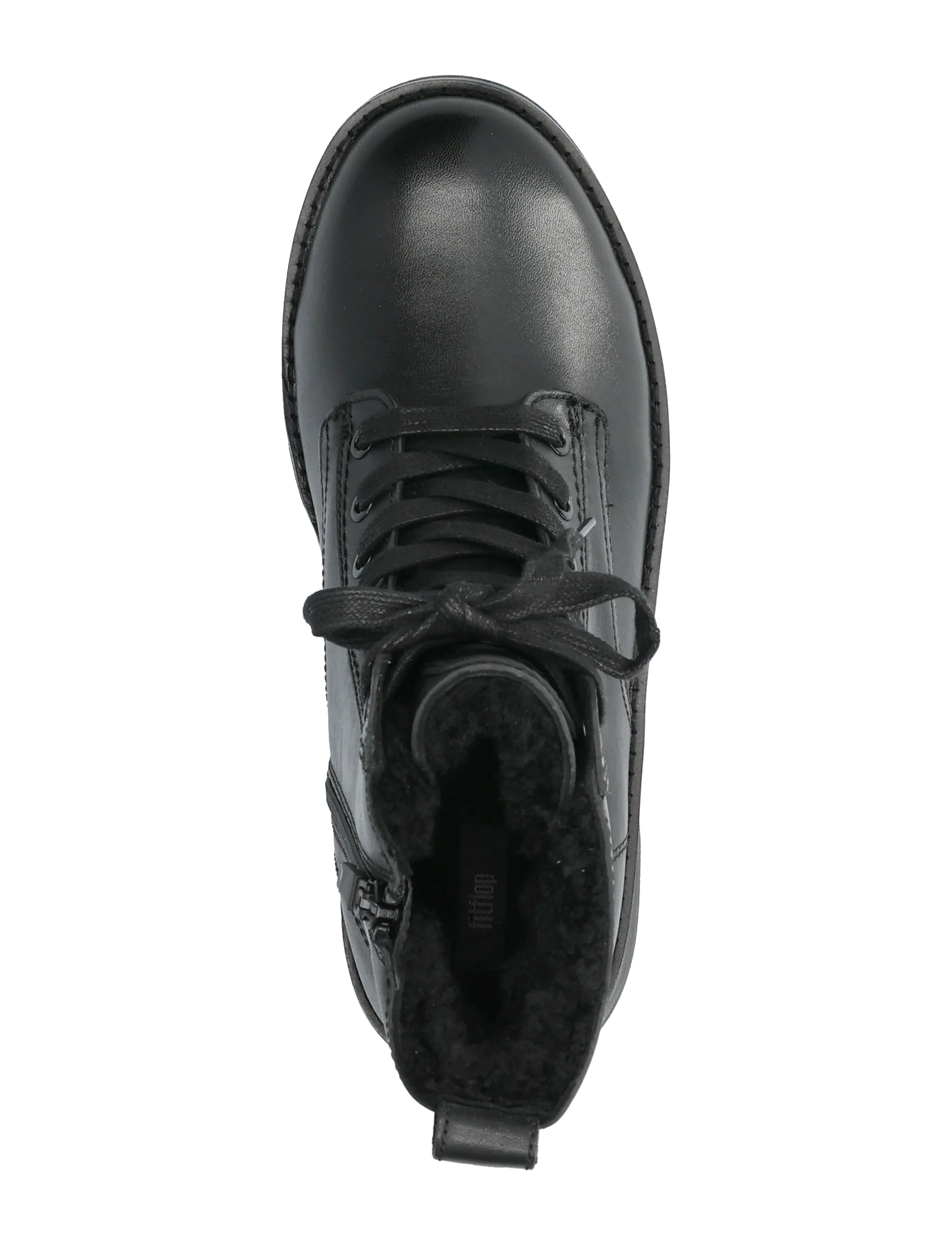 FitFlop - GEN-FF ROAM SHEARLING LEATHER BOOTS - flade ankelstøvler - all black - 3