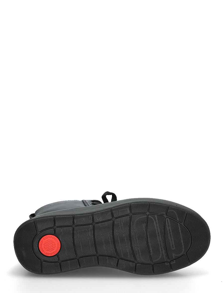 FitFlop - GEN-FF ROAM SHEARLING LEATHER BOOTS - flade ankelstøvler - all black - 4