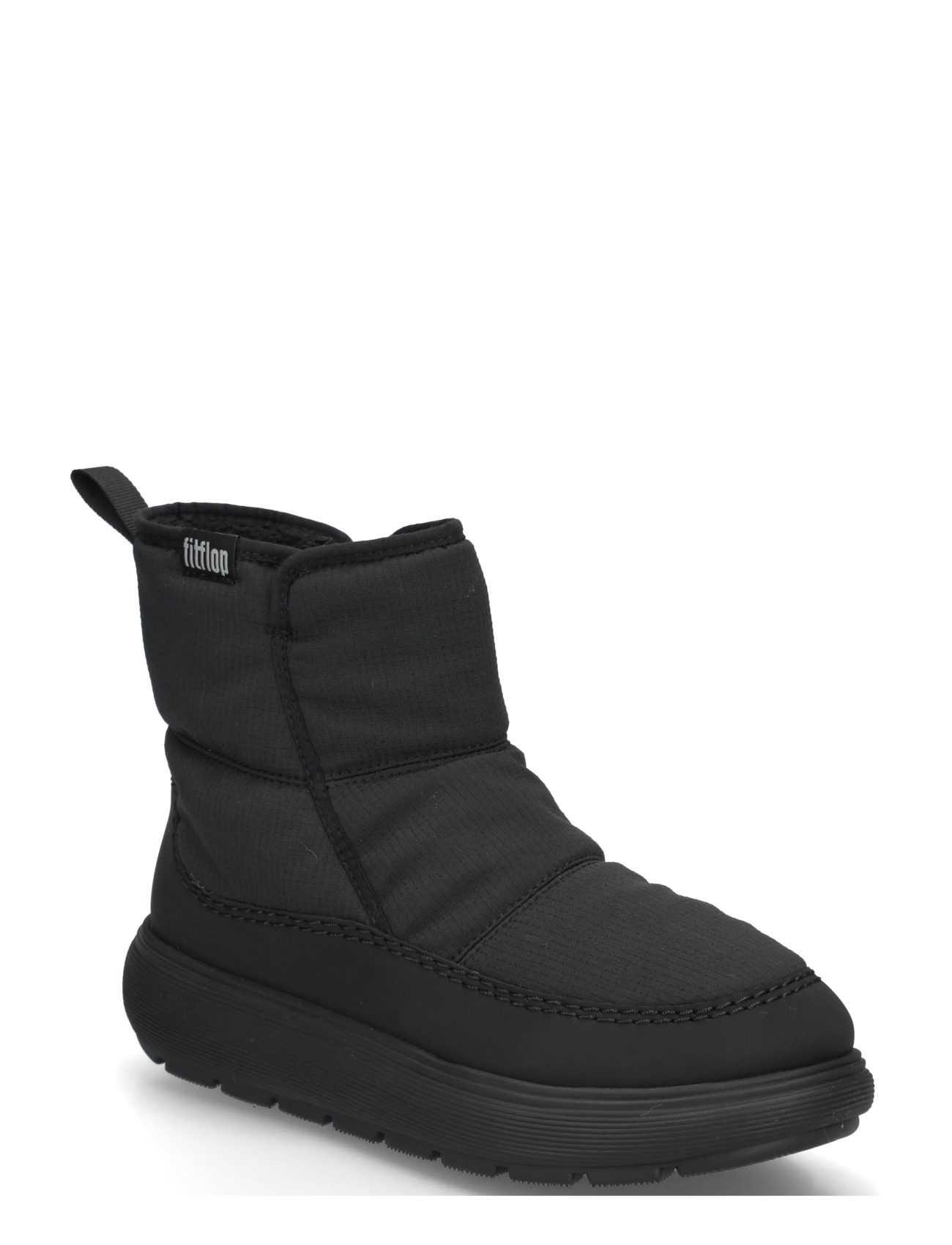 FitFlop IQ-COMFF W/RESISTANT NYLON BOOTS - Stiefel - ALL BLACK / black