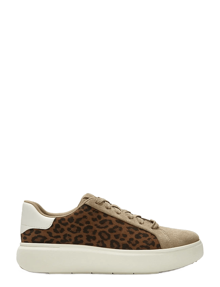 FitFlop - RTG SUEDE LEOPARD LACE UP TRAINERS - cappuccino - 1
