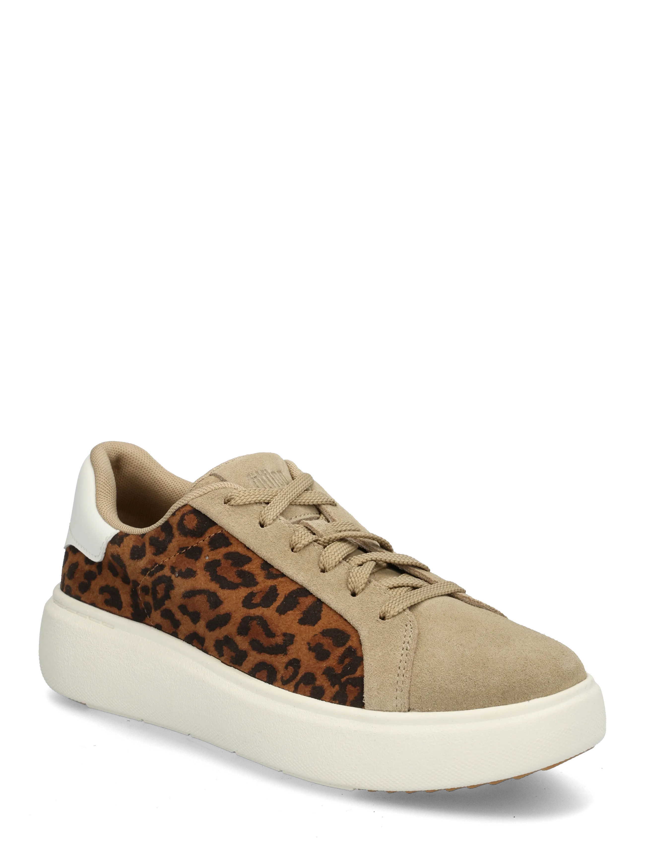 FitFlop RTG SUEDE LEOPARD LACE UP TRAINERS - Schuhe - CAPPUCCINO / multi