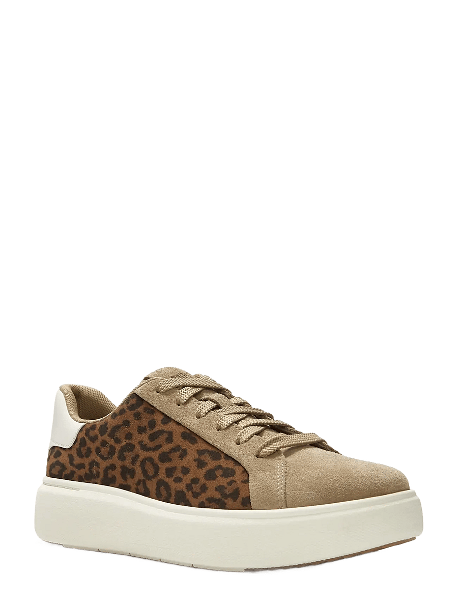 FitFlop - RTG SUEDE LEOPARD LACE UP TRAINERS - cappuccino - 2