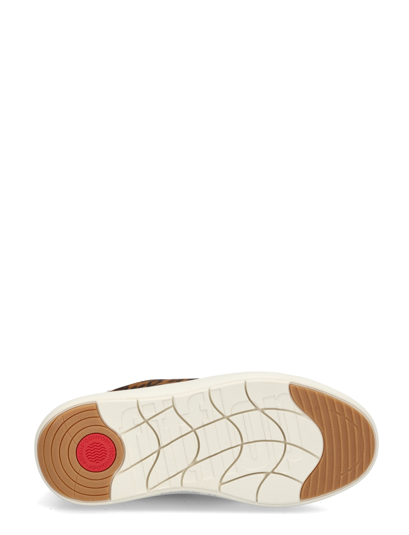 FitFlop - RTG SUEDE LEOPARD LACE UP TRAINERS - madala säärega tossud - cappuccino - 5