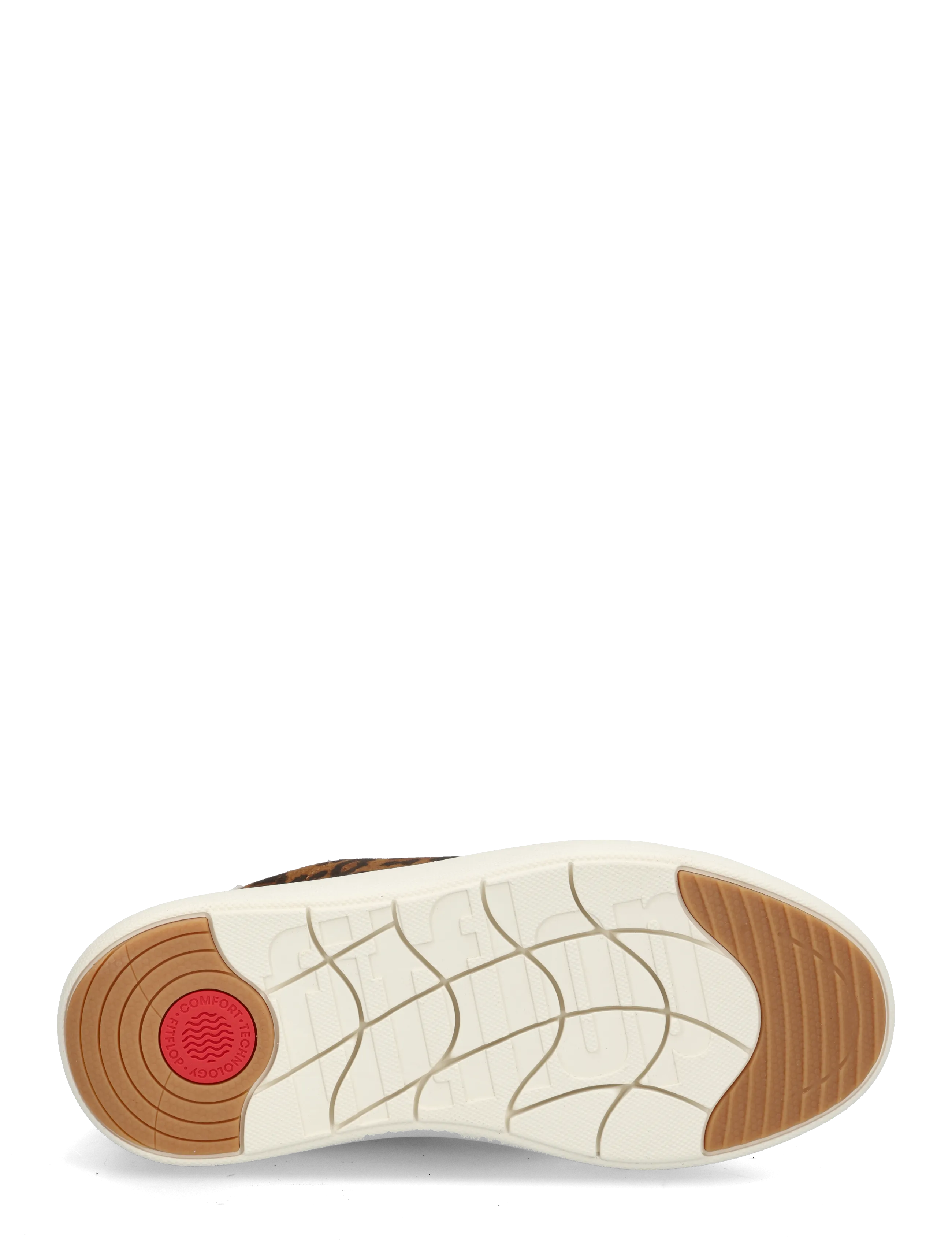 FitFlop - RTG SUEDE LEOPARD LACE UP TRAINERS - niedrige sneaker - cappuccino - 5