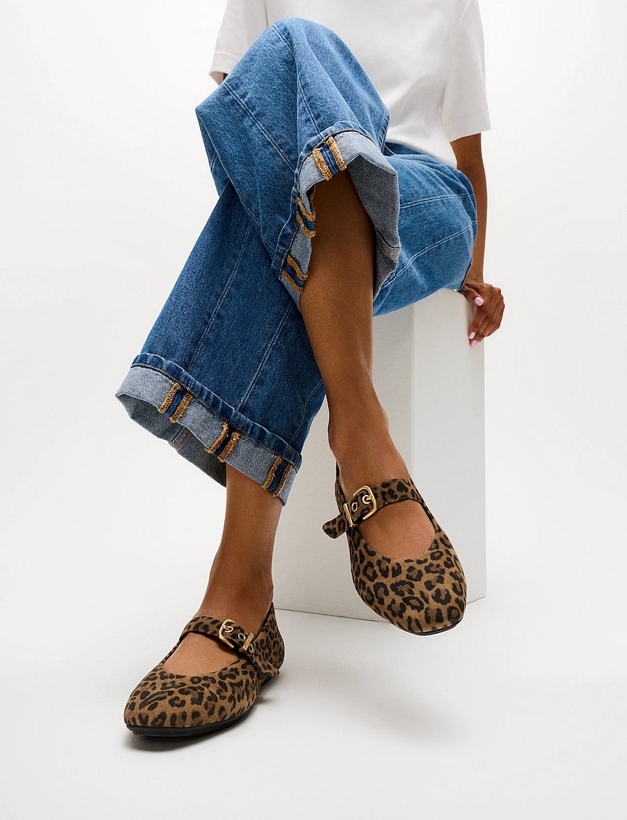 FitFlop - DELICATO SUEDE LEOPARD MARY JANES - tan/black - 5