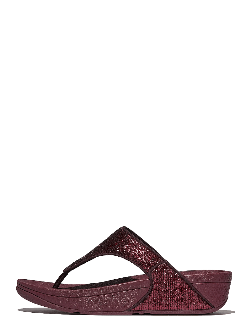 FitFlop - LULU CRINKLED-SHIMMER TOE-POST SANDALS - plateau-sandalen - metallic plumberry - 1