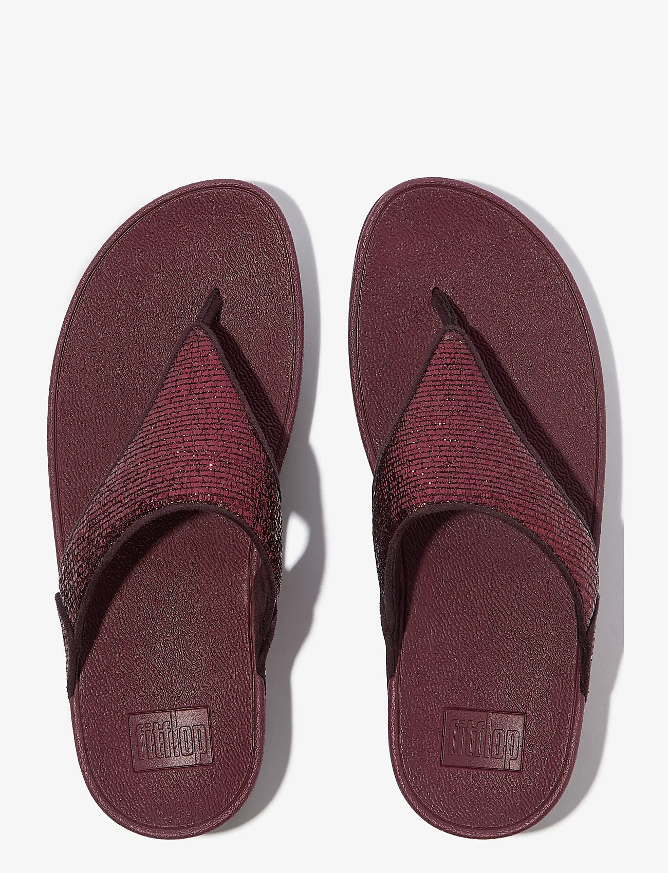 FitFlop - LULU CRINKLED-SHIMMER TOE-POST SANDALS - plateau-sandalen - metallic plumberry - 2