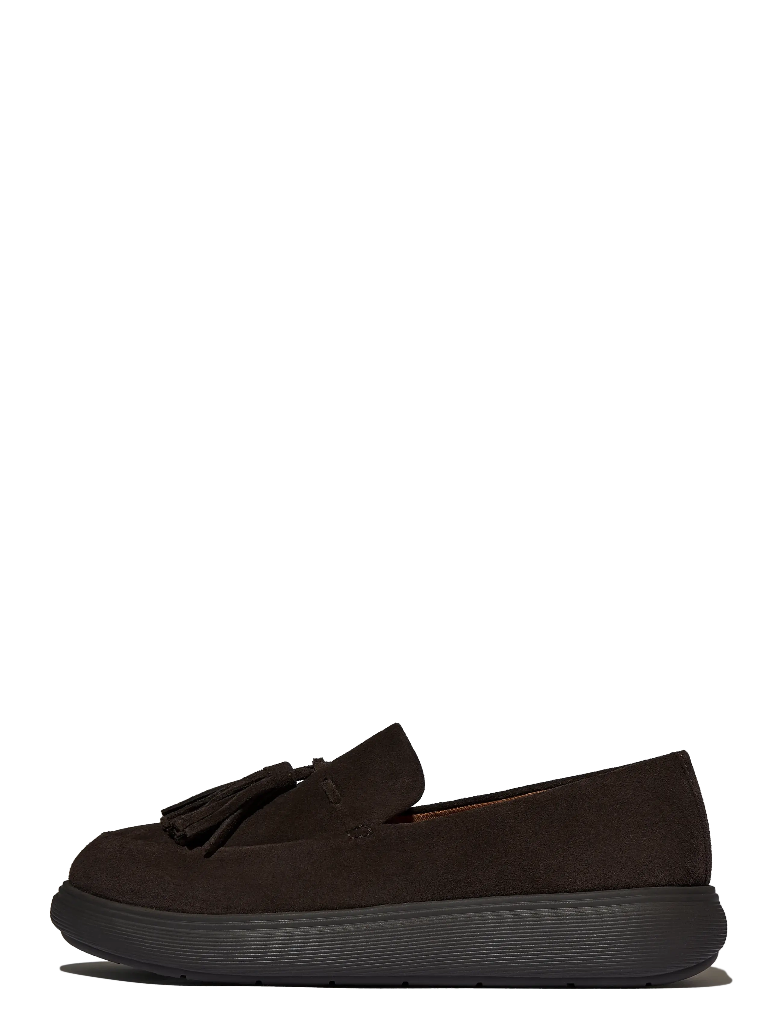 FitFlop iQ-COMFF TASSEL SUEDE LOAFERS - Efterårssko - CHOCOLAT / brown