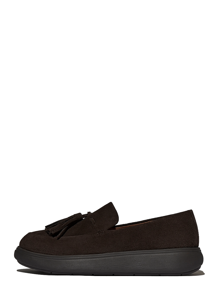 FitFlop - iQ-COMFF TASSEL SUEDE LOAFERS - vardagsstil - chocolat - 1