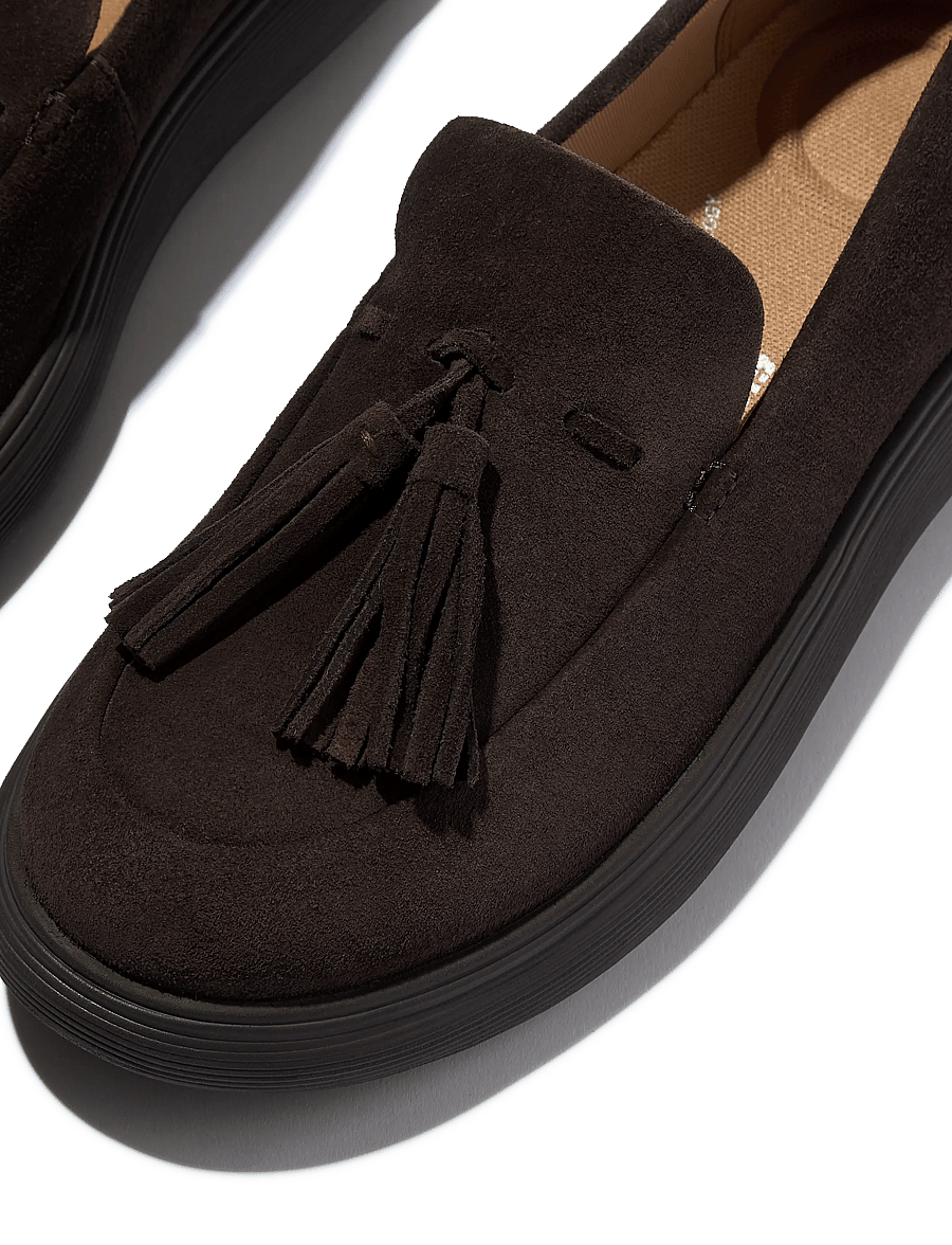 FitFlop - iQ-COMFF TASSEL SUEDE LOAFERS - vardagsstil - chocolat - 4