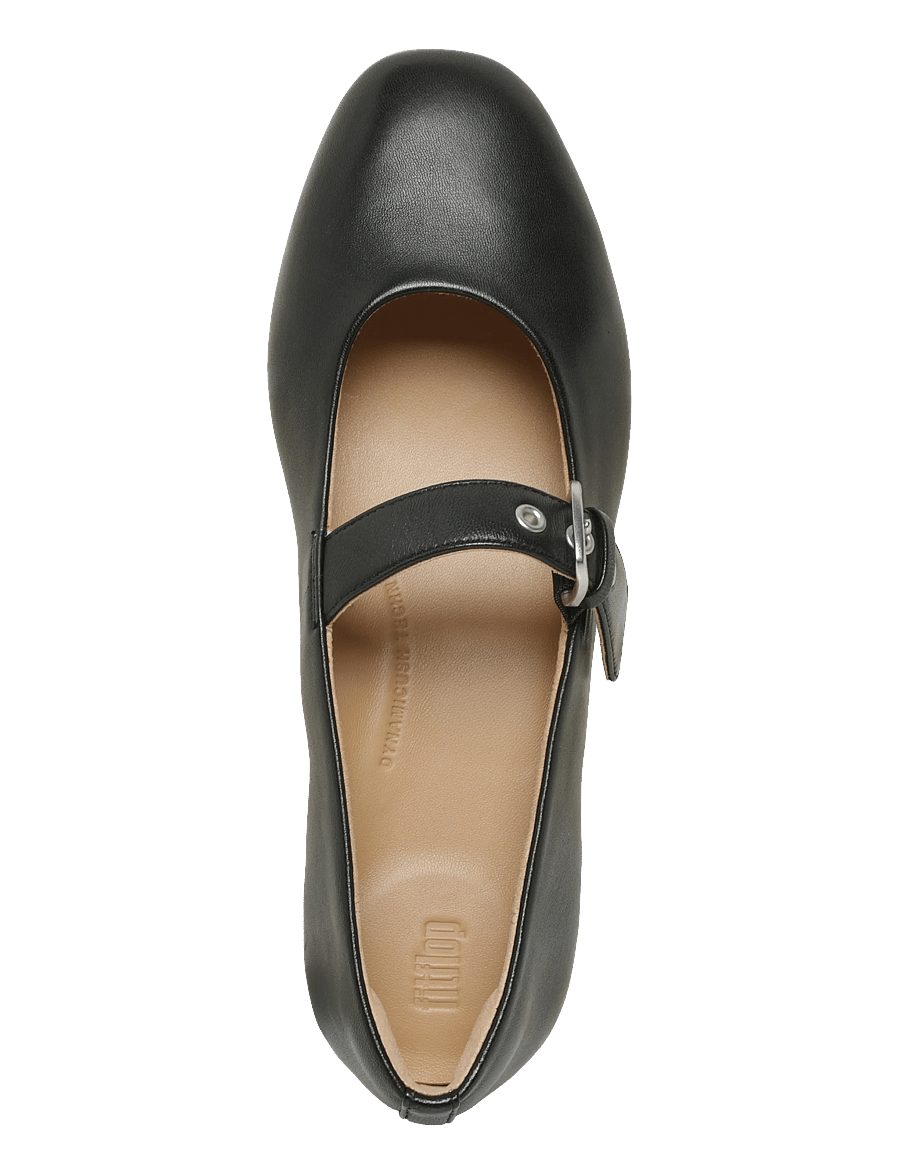 FitFlop - DELICATO LEATHER MARY JANES - all black - 3