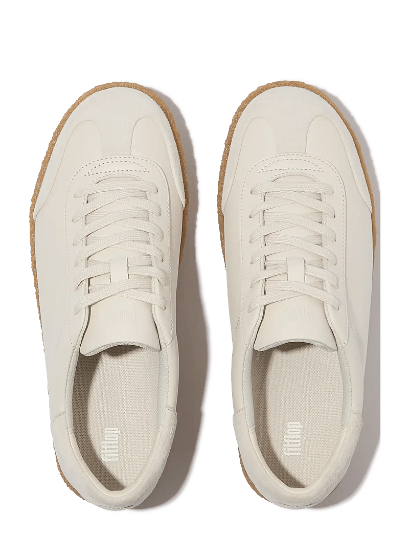 FitFlop - RALLY T-TOE LEATHER/SUEDE CREPE SNEAKERS - paris beige - 2