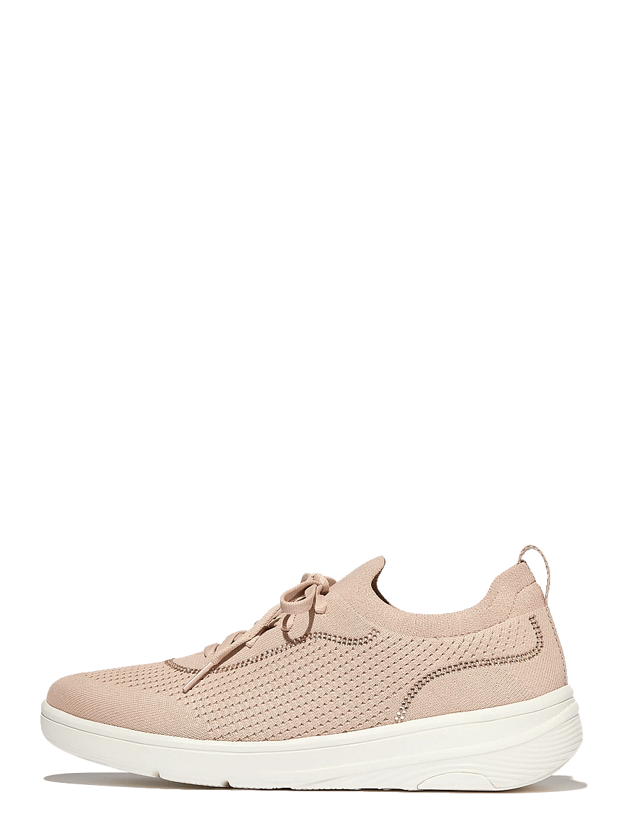 FitFlop - SUPER-Q CRYSTAL-TRIM KNIT SLIP-ON LACED SNEAKERS - niedrige sneaker - paris beige - 1