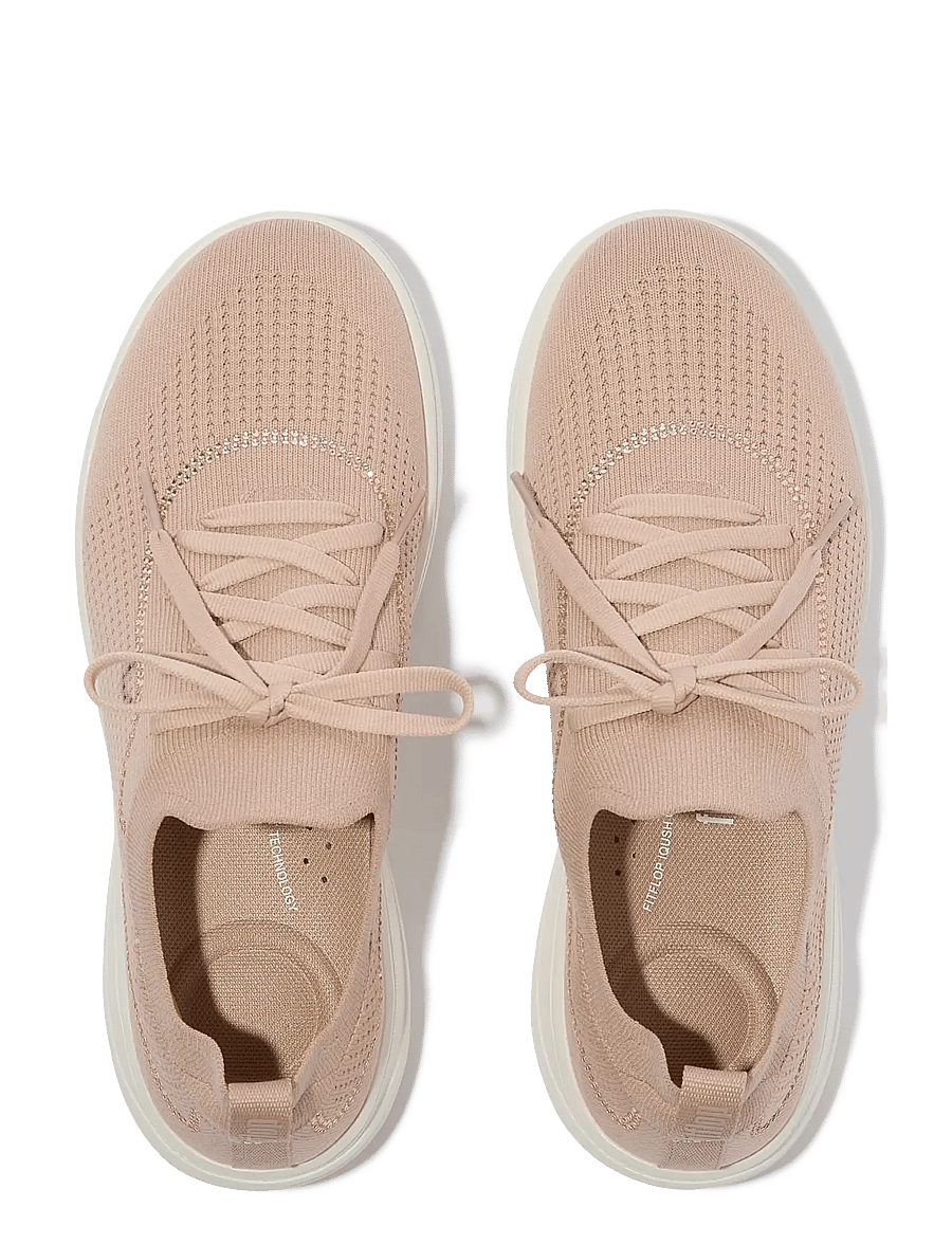 FitFlop - SUPER-Q CRYSTAL-TRIM KNIT SLIP-ON LACED SNEAKERS - niedrige sneaker - paris beige - 2