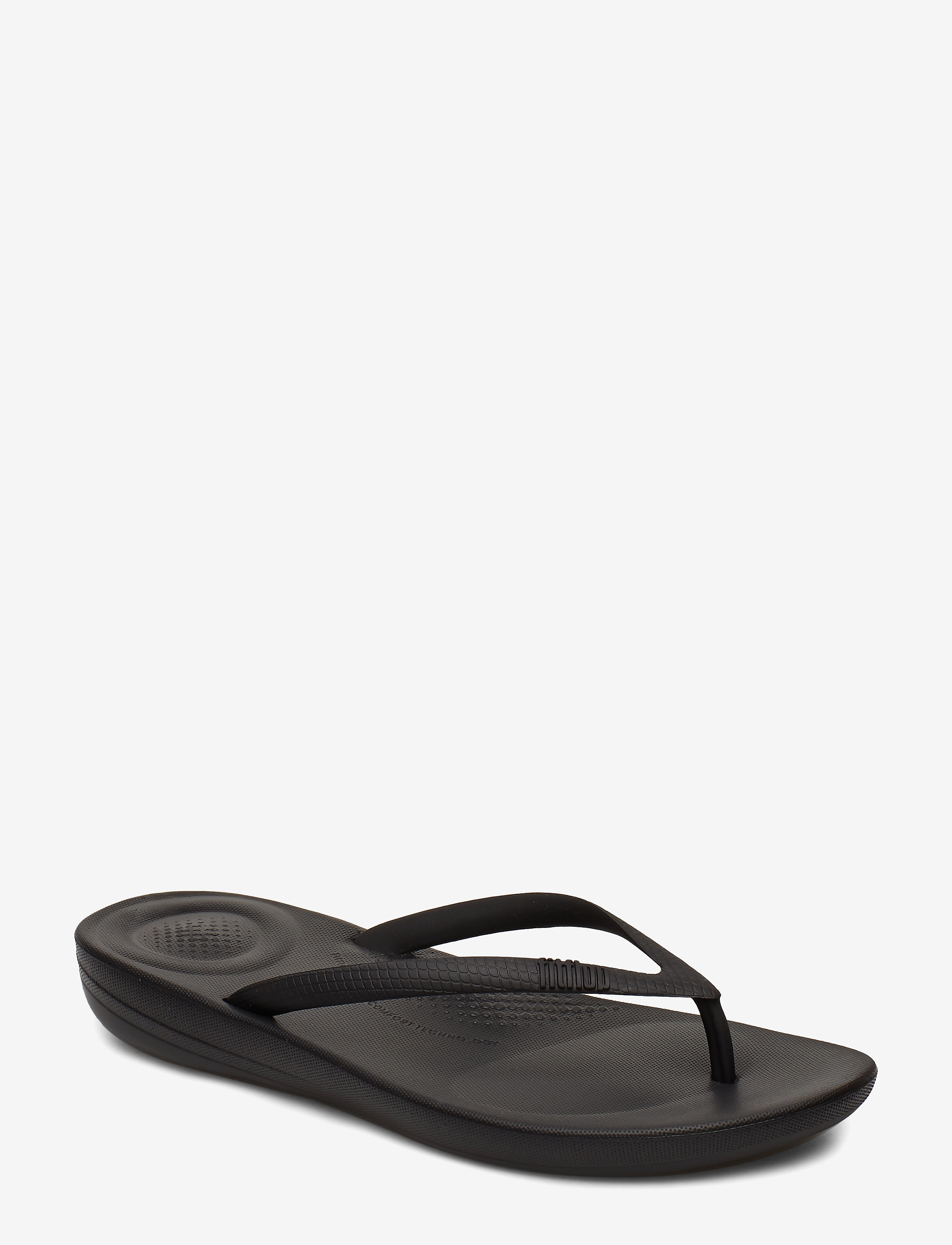 IQUSHION ERGONOMIC FLIP-FLOPS - ALL BLACK