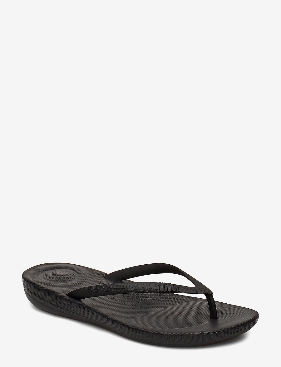 FitFlop - IQUSHION ERGONOMIC FLIP-FLOPS - flip flops - all black - 1