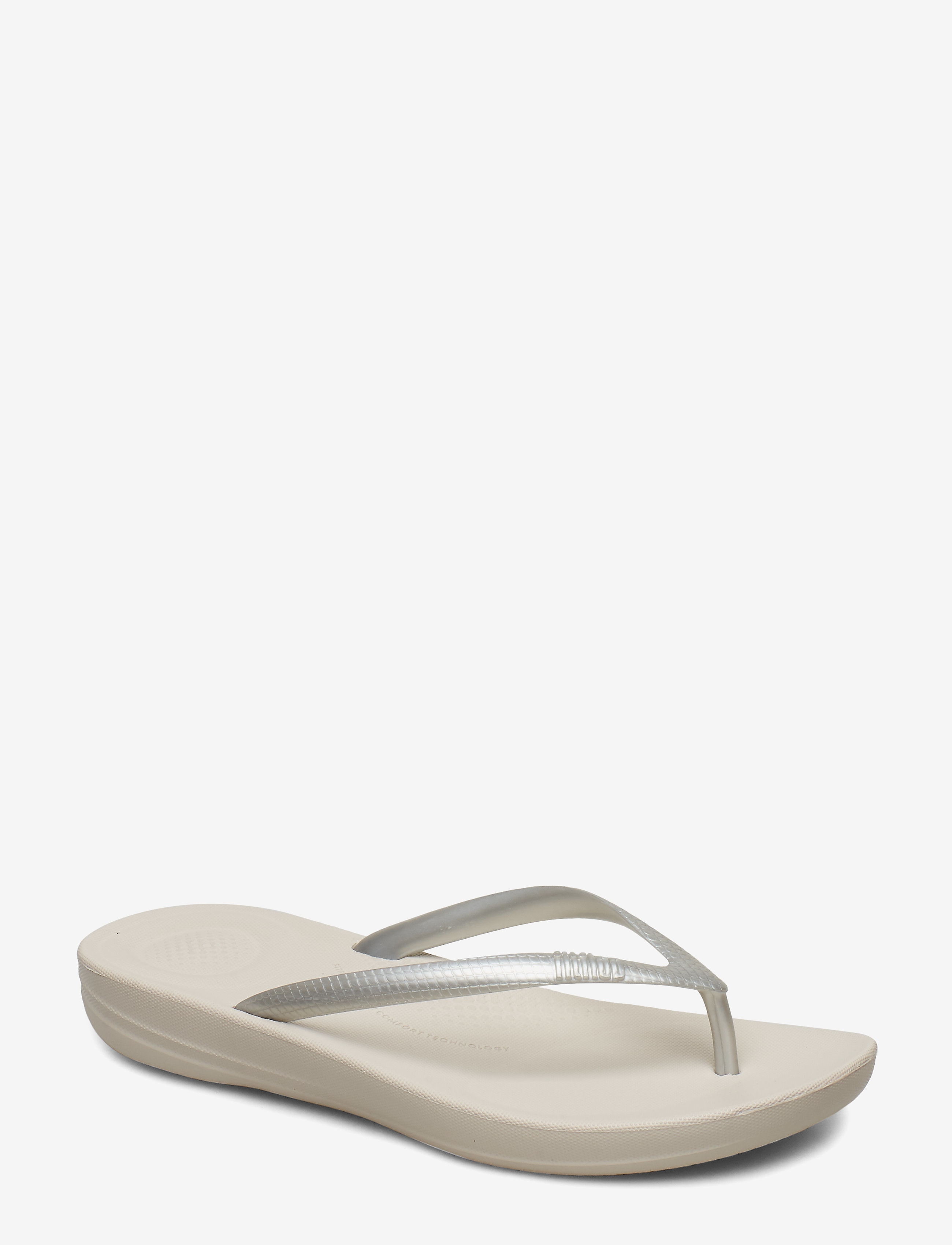 FitFlop IQUSHION ERGONOMIC FLIP-FLOPS - Sandaler - SILVER / grey