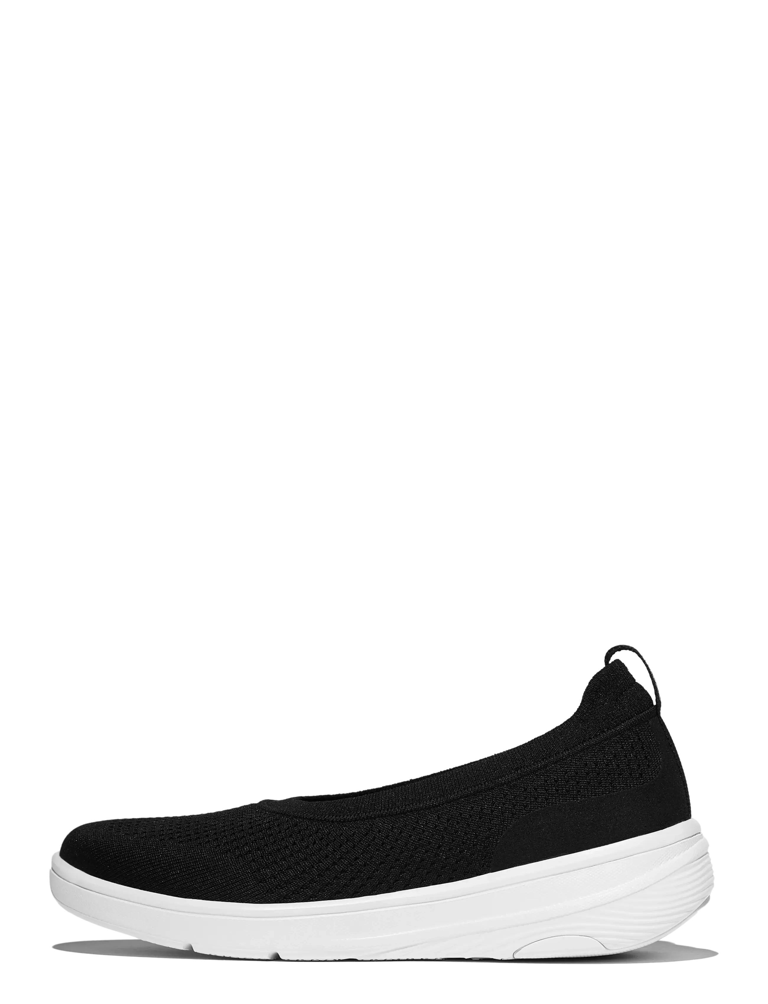 FitFlop SUPER-Q KNIT BALLET FLATS - Sneakers - BLACK / black