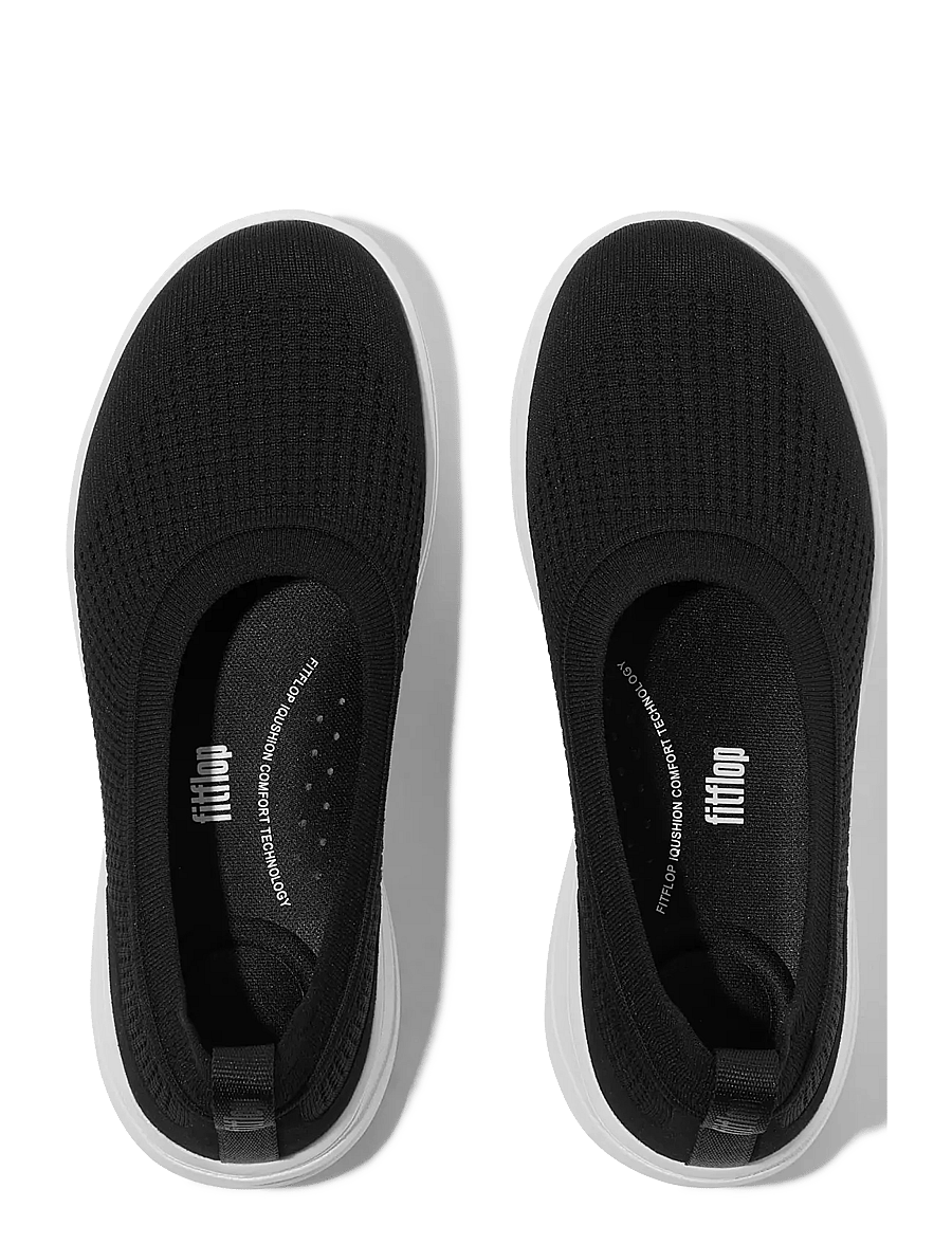 FitFlop - SUPER-Q KNIT BALLET FLATS - slip-on sneakers - black - 2