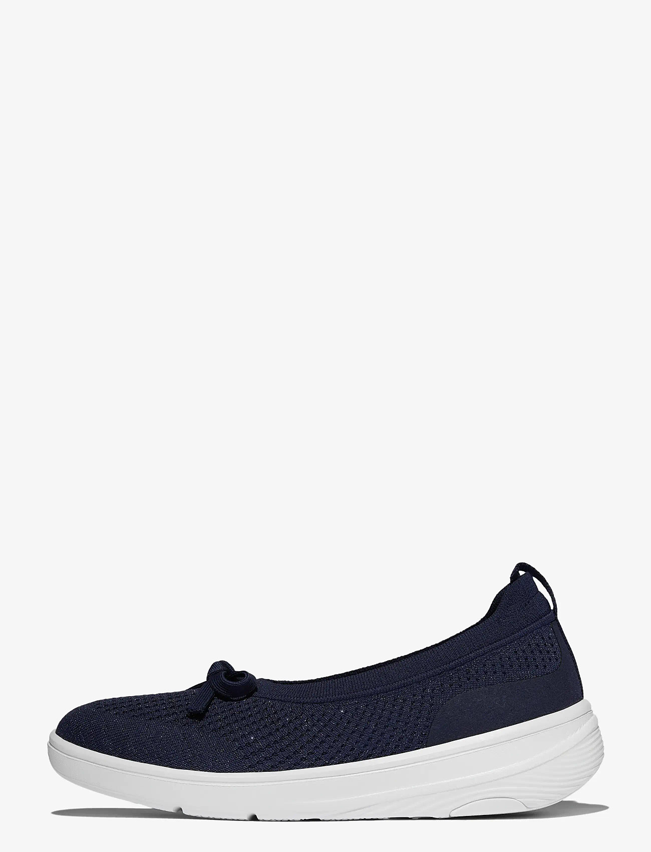 FitFlop - SUPER-Q KNIT BALLET FLATS - slip-on sneakers - metallic midnight navy - 1