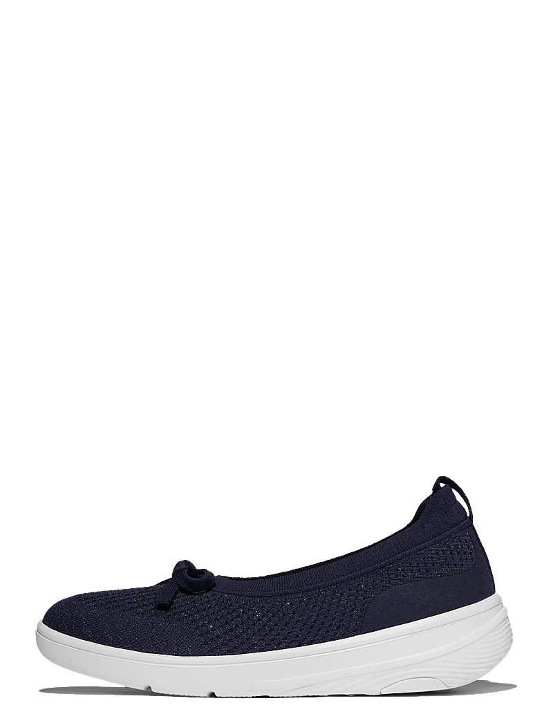 FitFlop - SUPER-Q KNIT BALLET FLATS - slip-on sneakers - metallic midnight navy - 1