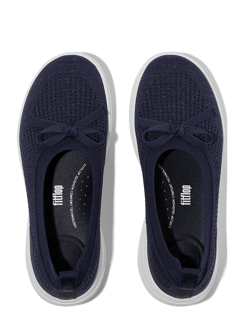 FitFlop - SUPER-Q KNIT BALLET FLATS - slip-on sneakers - metallic midnight navy - 2