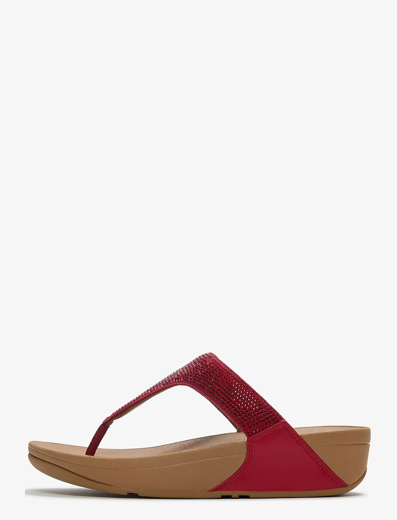 FitFlop - LULU CRYSTAL TOE-POST SANDALS - platformsandaler - burnt berry - 1